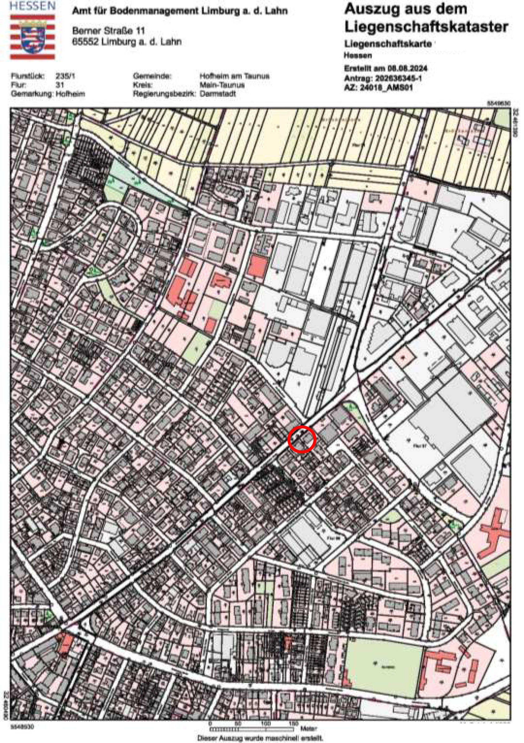 hessen 0843 K 0003/2024 Am Stegskreuz 1a, 65719 Hofheim 15