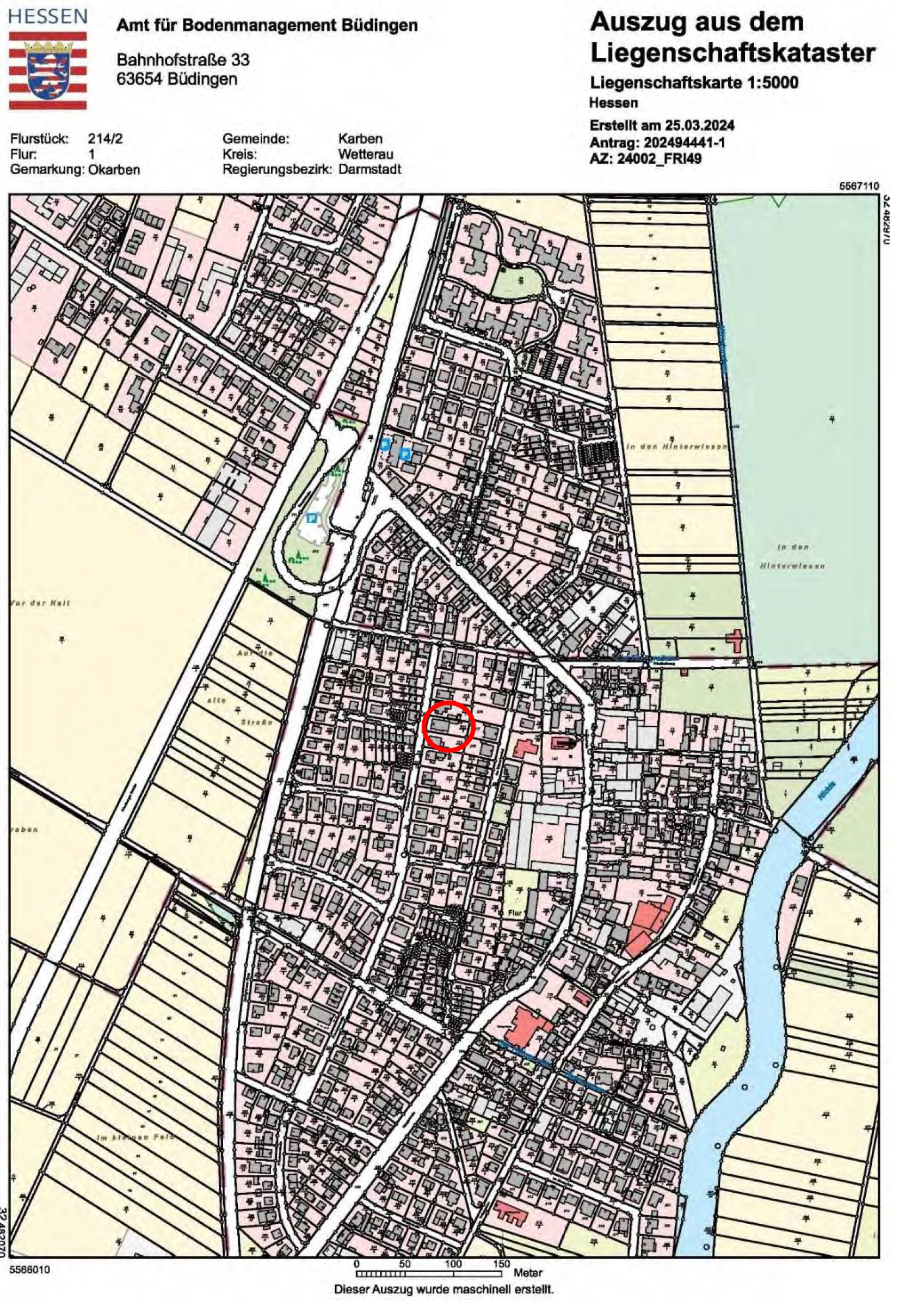 hessen 0843K0064-2023 Friedensstraße 49, 61184 Karben, Okarben