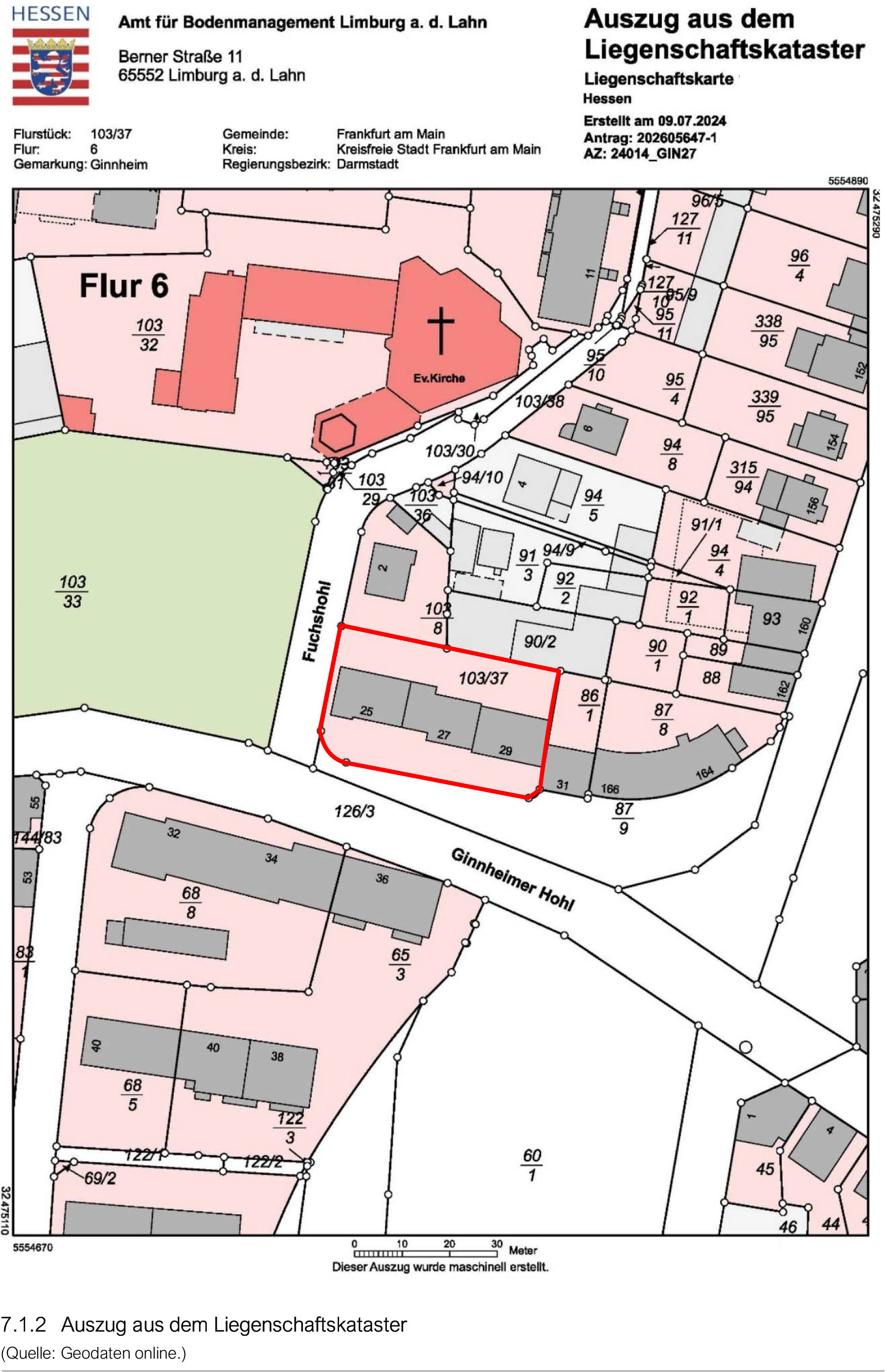 hessen 0844K0009/2024 Ginnheimer Hohl 25-29, 60431 Frankfurt am Main 9