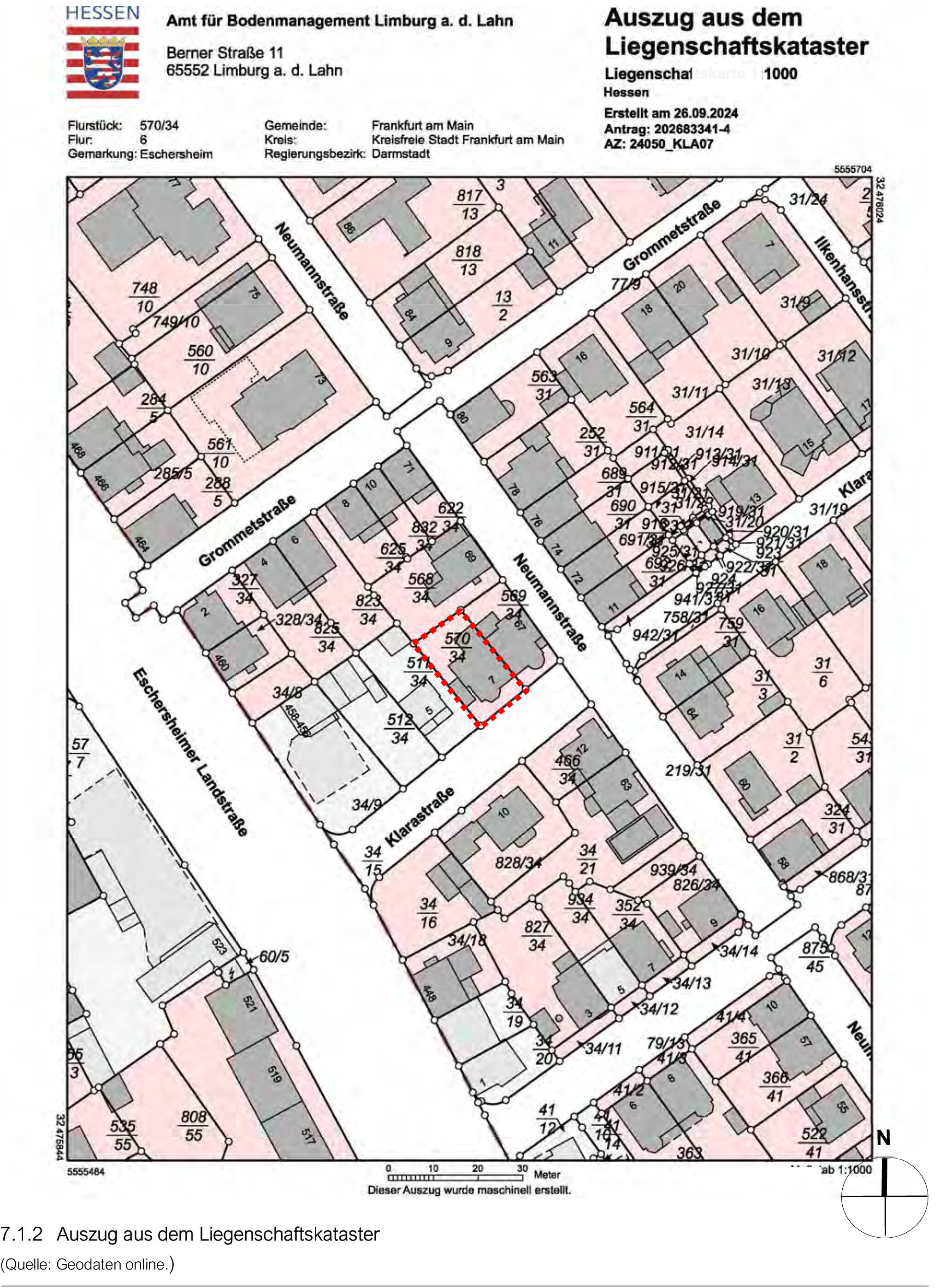 hessen 0844 K 0021/2023 Klarastraße 7, 60433 Frankfurt am Main, Eschersheim 18