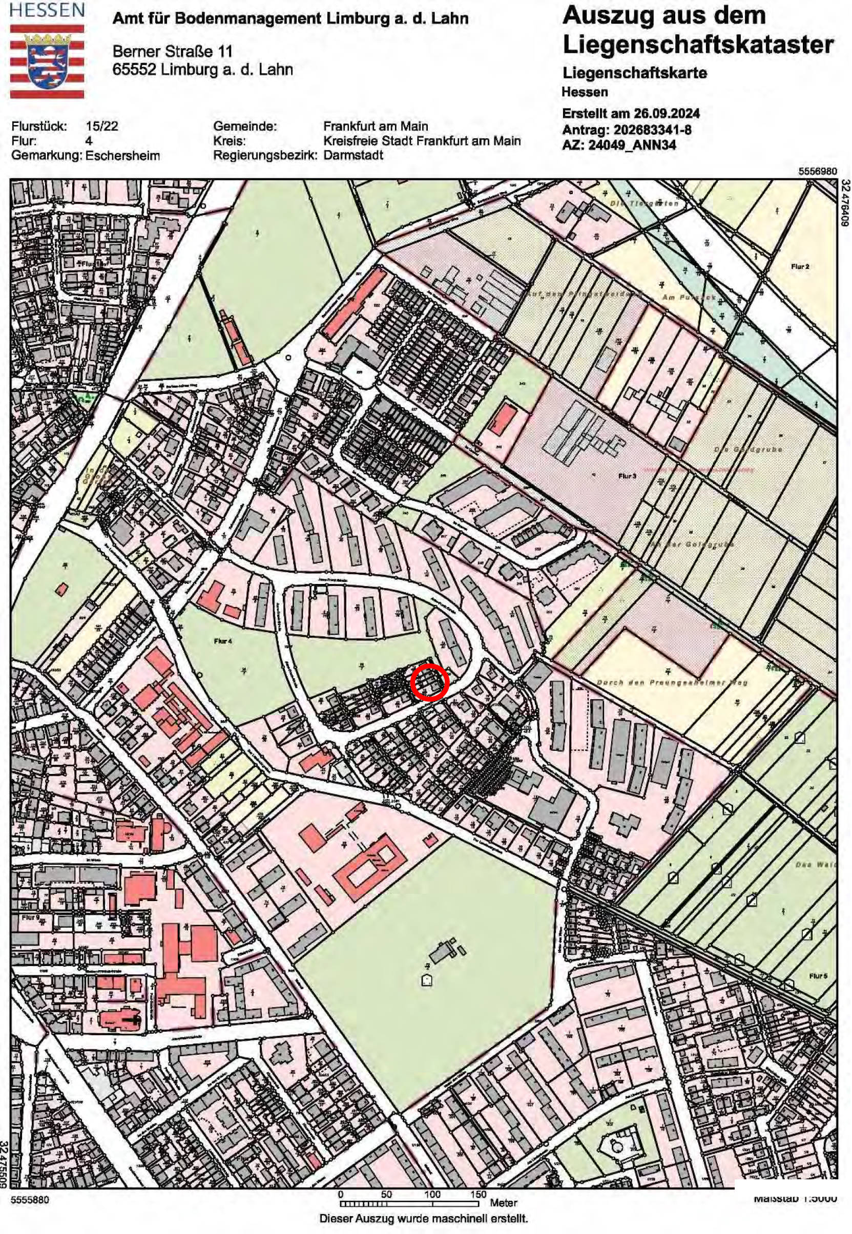 hessen 0844 K 0022/2023 Anne-Frank-Straße 34, 60433 Frankfurt am Main, Eschersheim 18