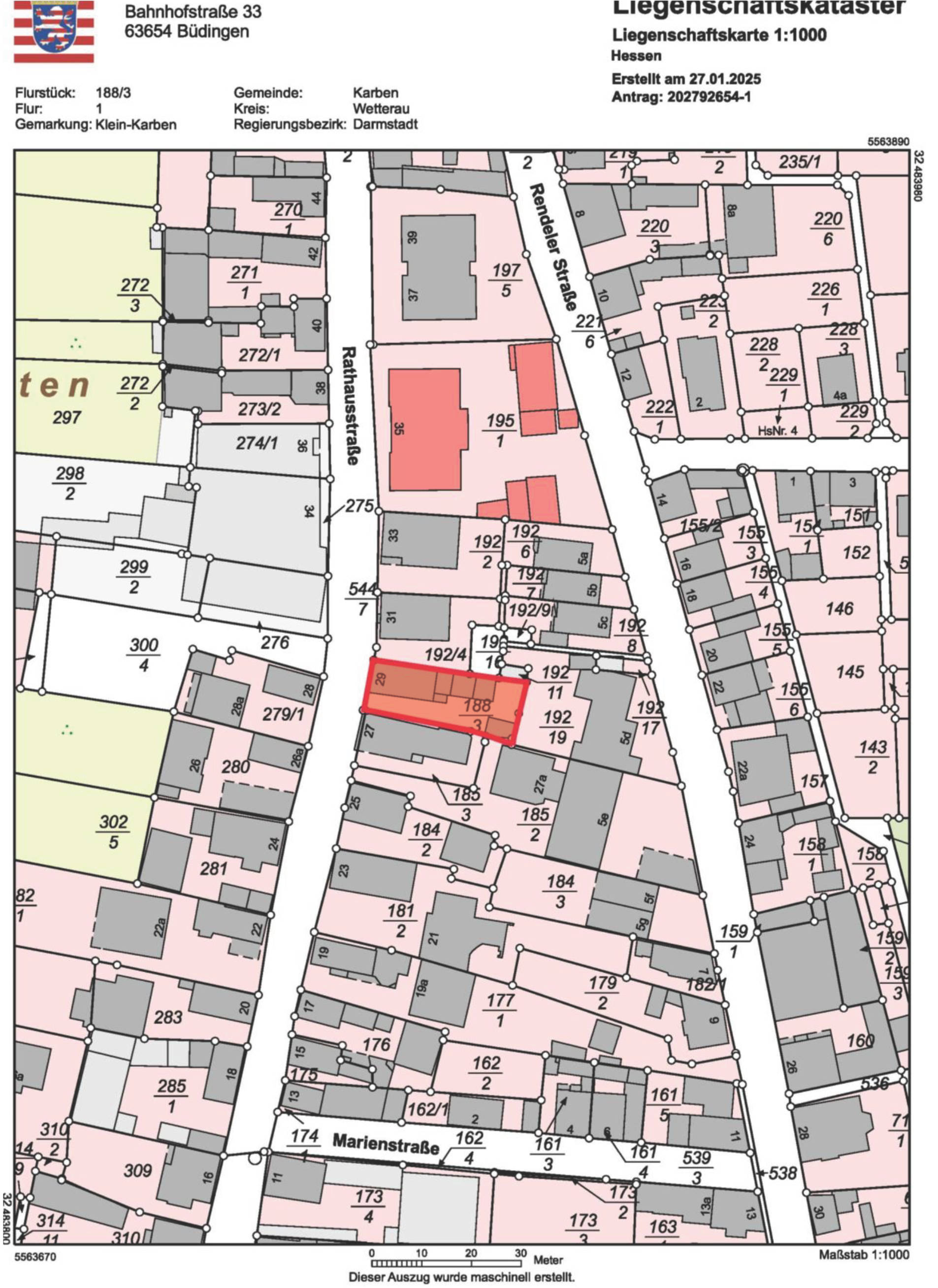 hessen 0844 K 0040/2024 Rathausstr. 29, 61184 Karben, Klein-Karben 14