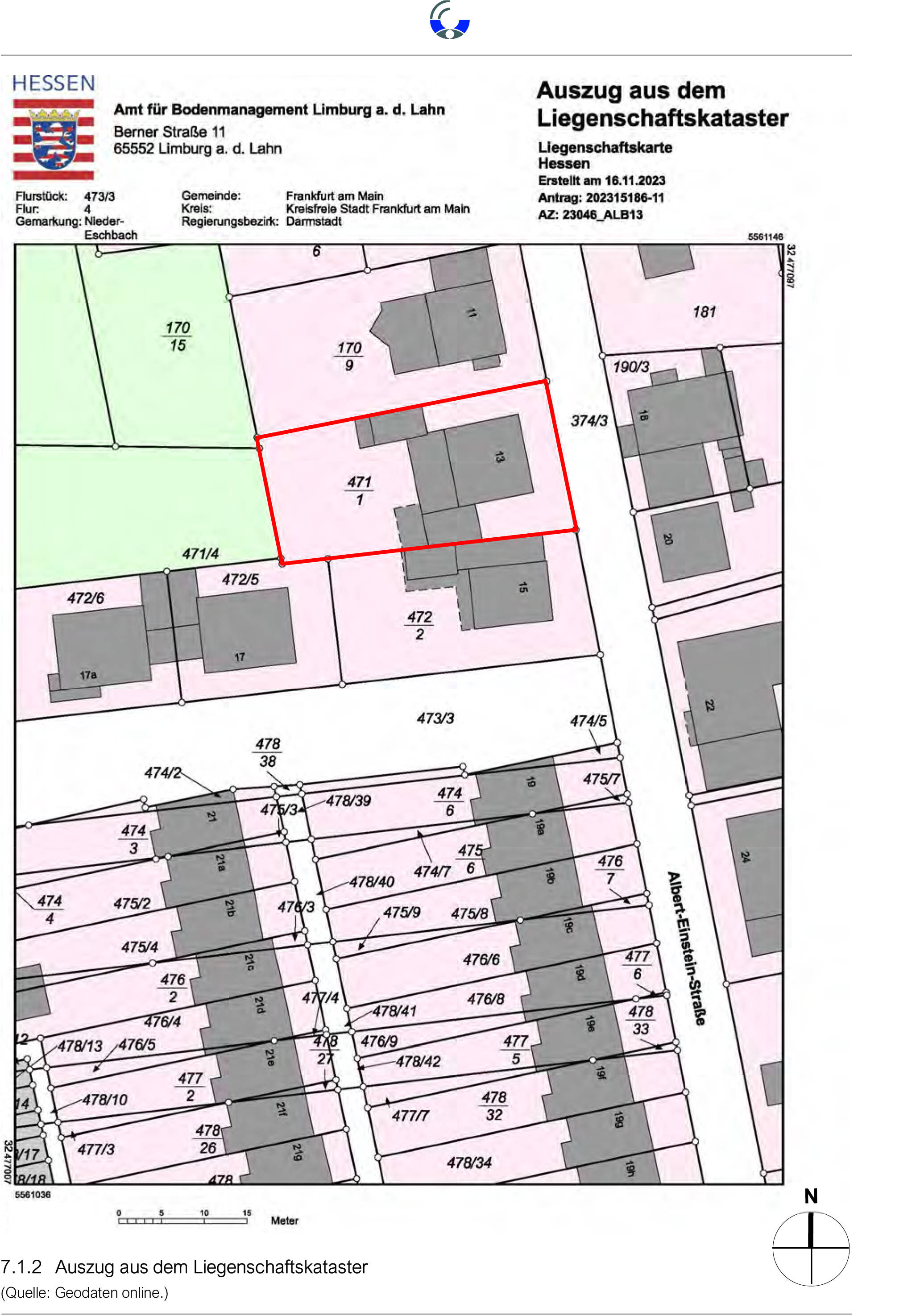 hessen 0845K0030/2023 Albert-Einstein-Str. 13, 60437 Frankfurt am Main, Nieder-Eschbach 14