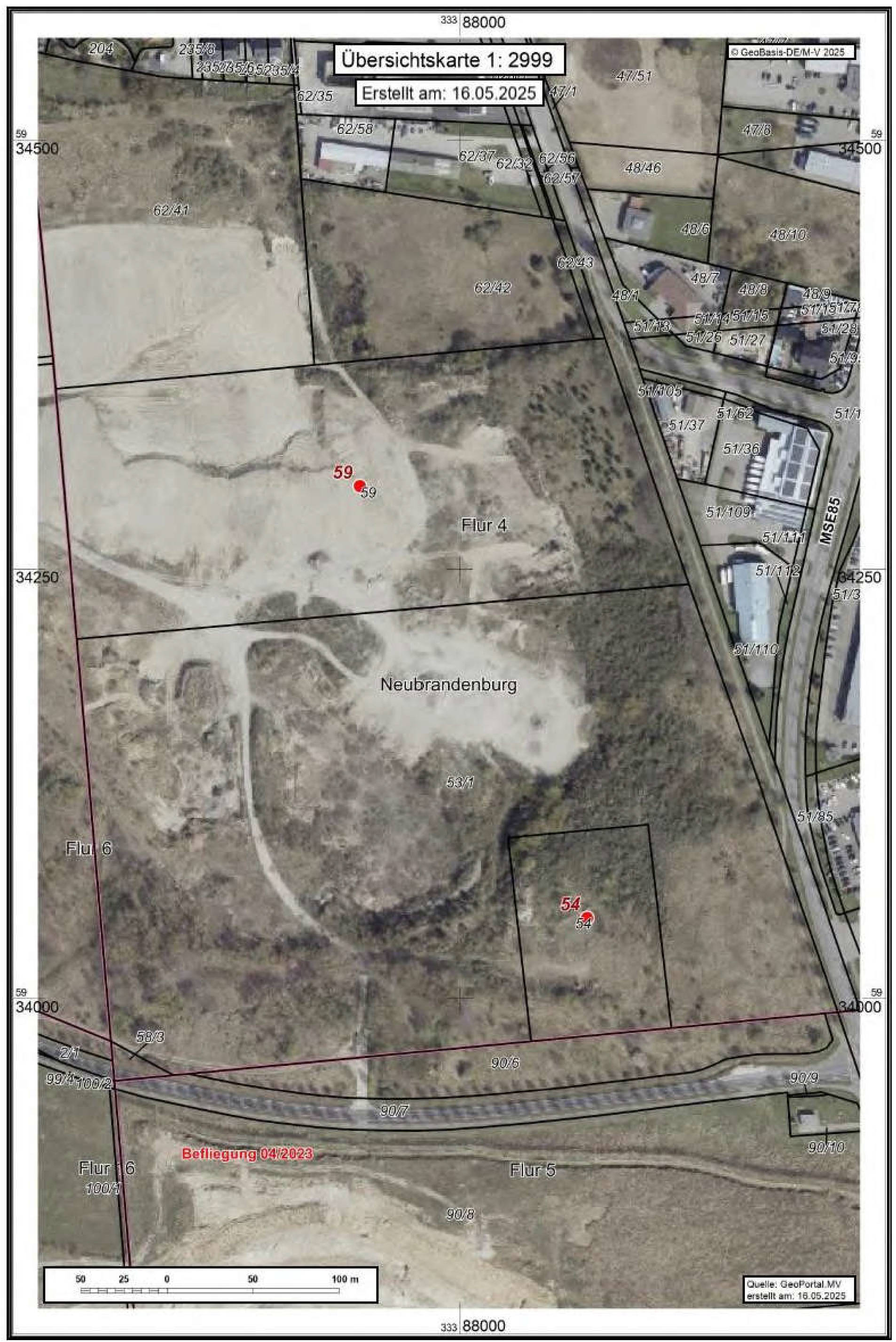 Grundstück in An der Wismutstraße, 17036 Neubrandenburg - Bild 2