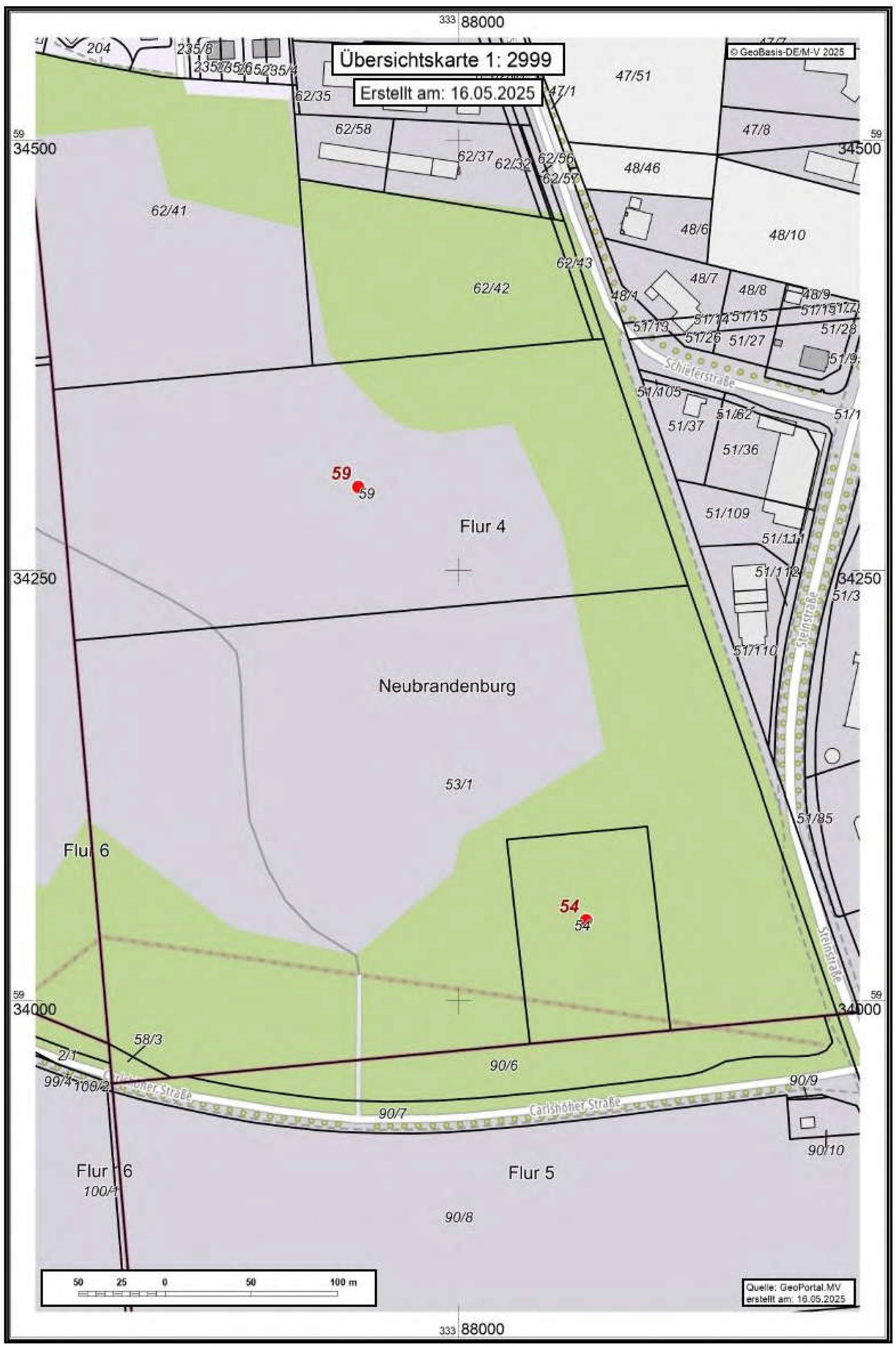 Grundstück in An der Wismutstraße, 17036 Neubrandenburg - Bild 3