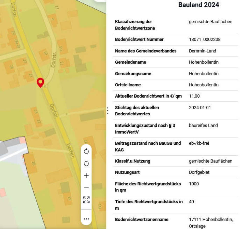 mecklenburg-vorpommern 613 K 42/24 Dorfstraße, 17111 Hohenbollentin 19