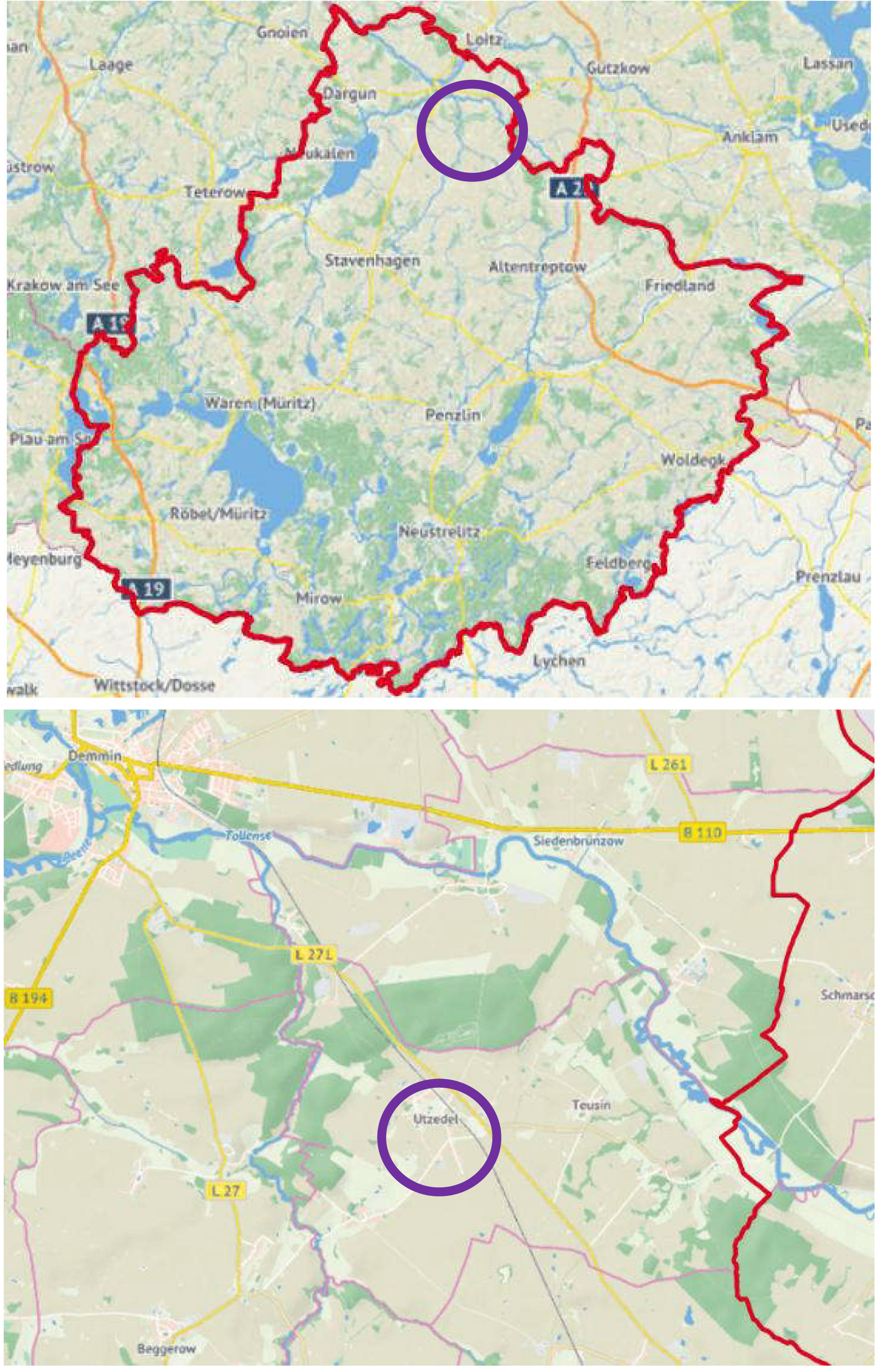 Land-/Forstwirtschaft in , 17111 Utzedel