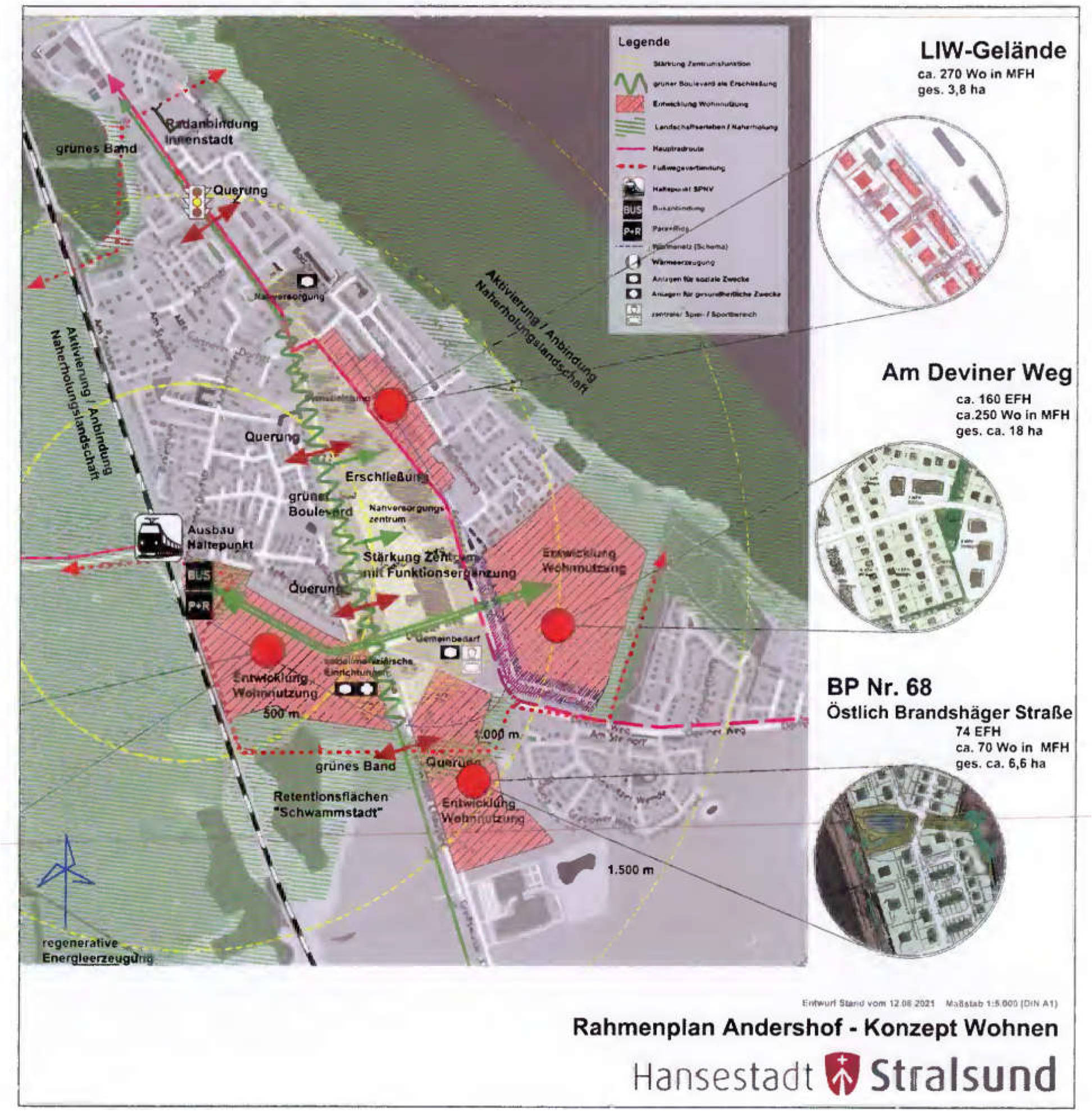 Grundstück in Deviner Weg, 18439 Stralsund, Andershof - Bild 4