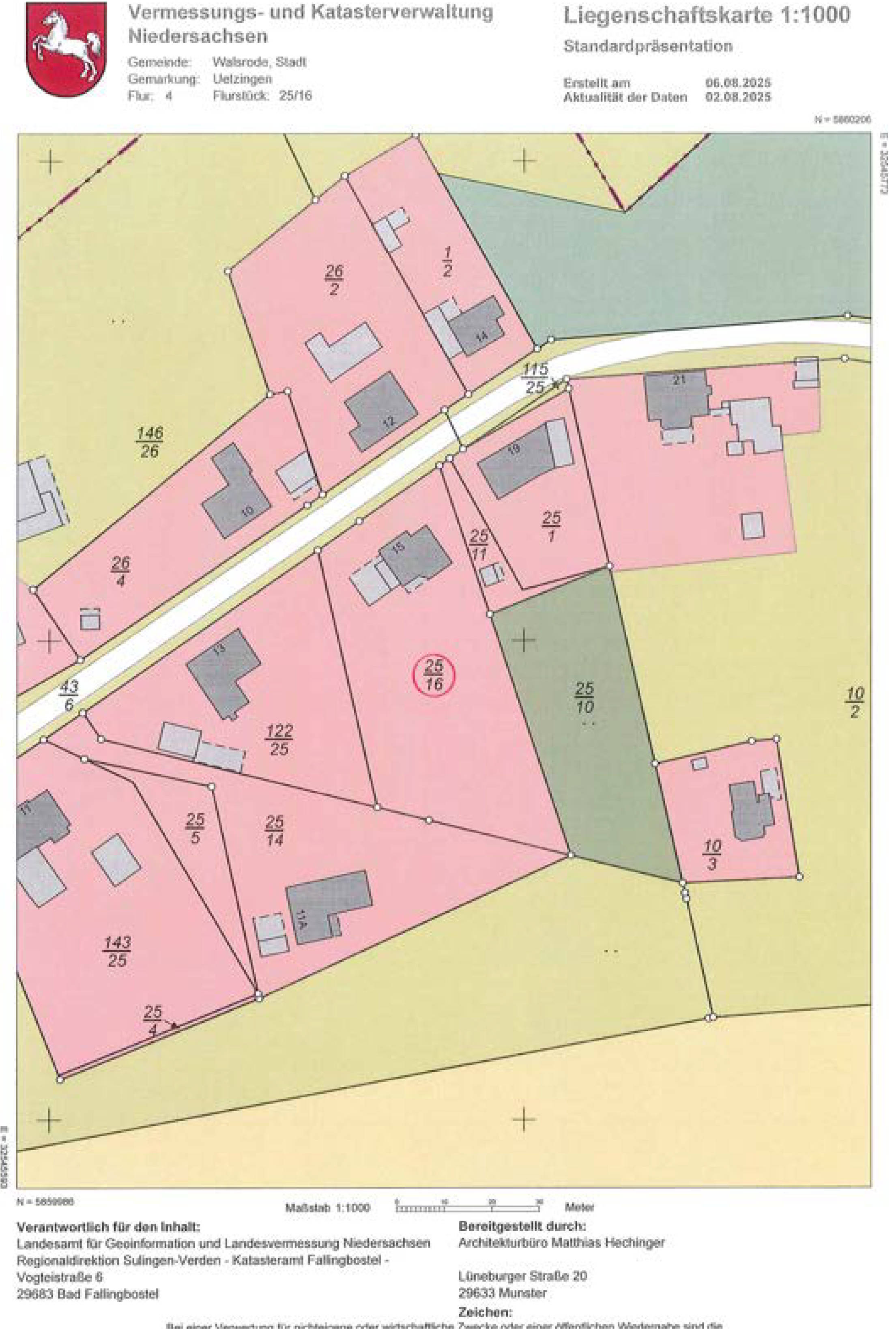 niedersachsen 0003 K 0001/2025 Wenzinger Straße 15, 29699 Walsrode, Uetzingen 14