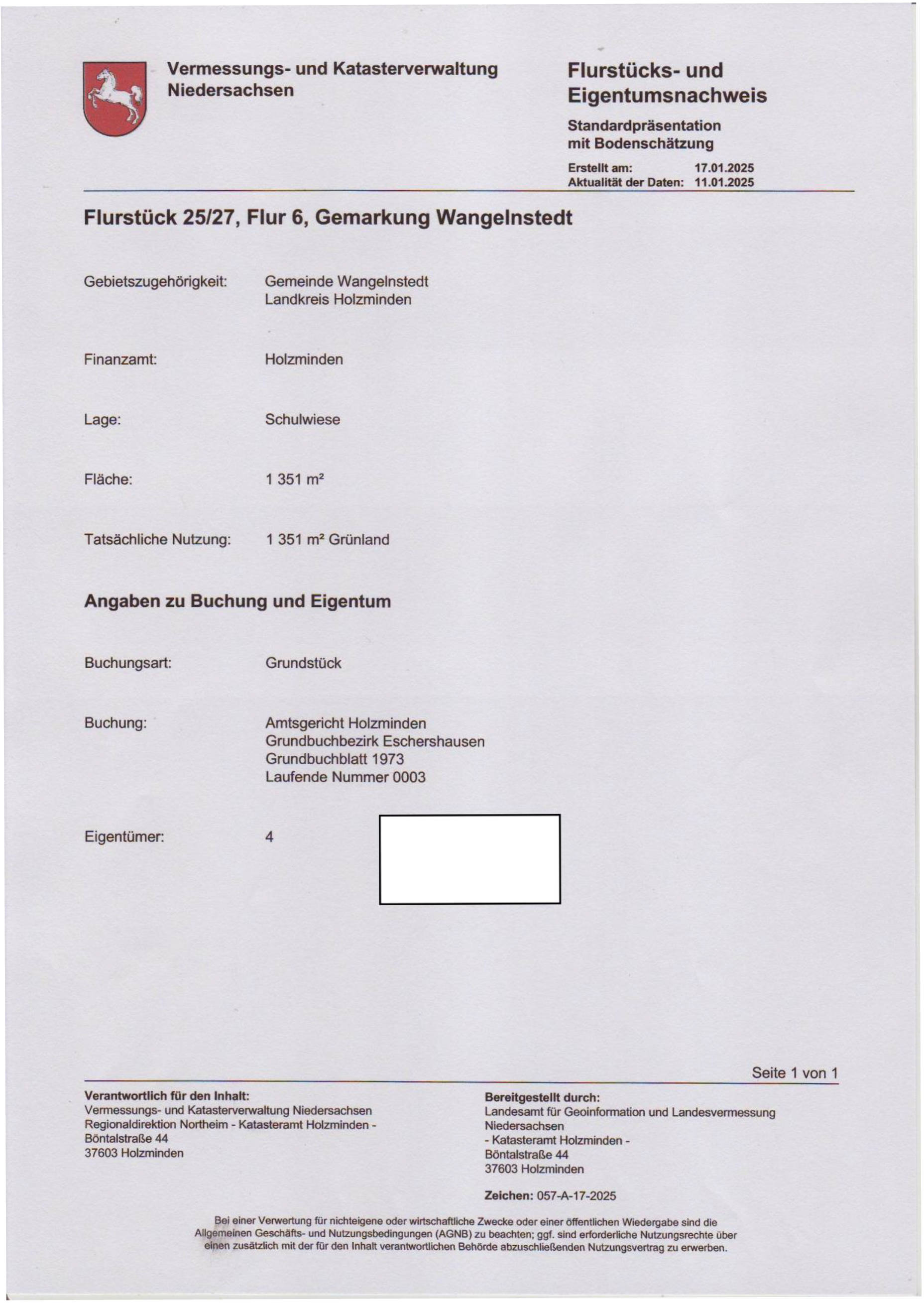 niedersachsen 0008 K 0025/2024 Schulwiese, 37627 Wangelnstedt 6
