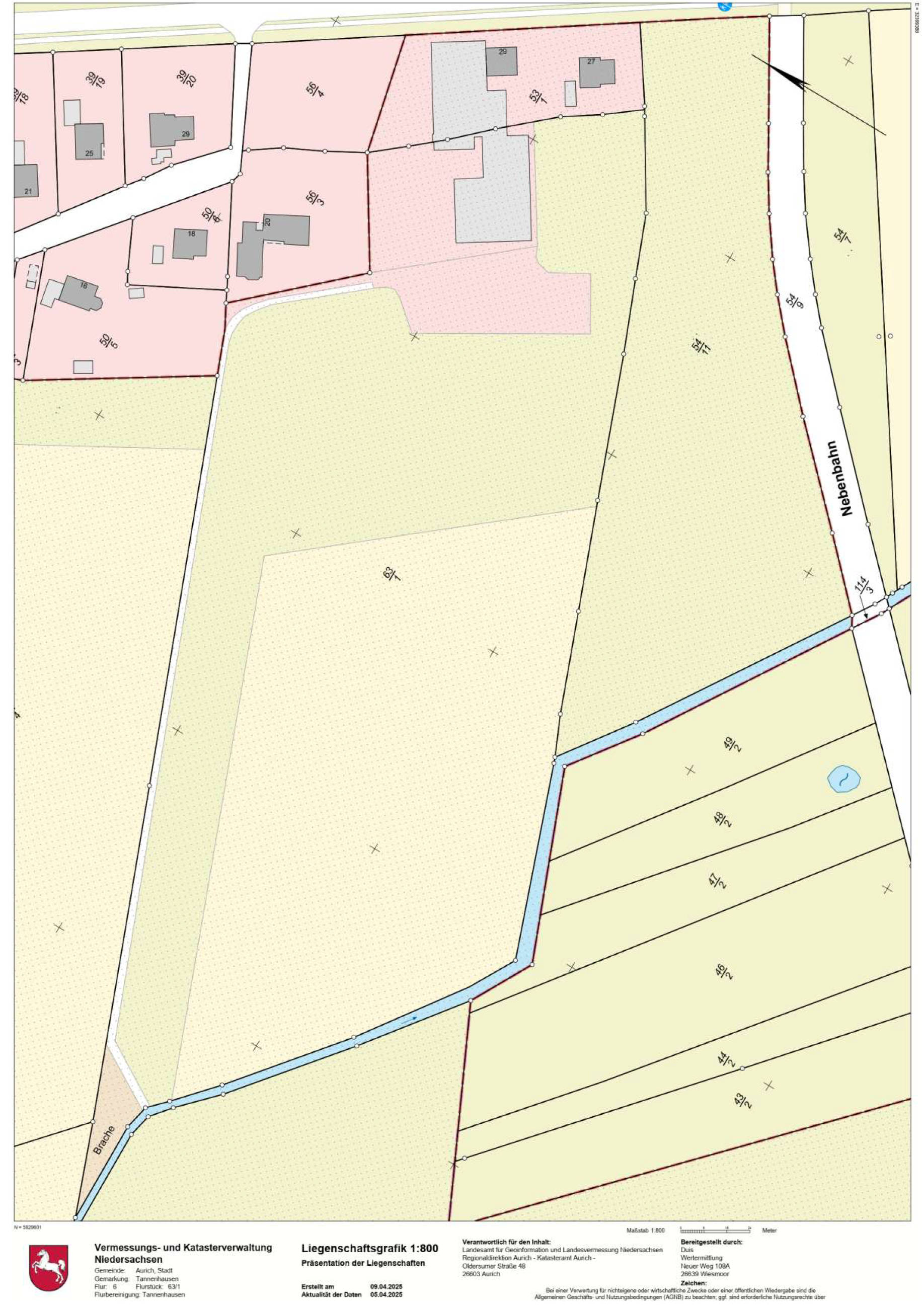 niedersachsen 0009 K 0002/2025 Dornuner Str. 27,29, 26607 Aurich, Tannenhausen 12