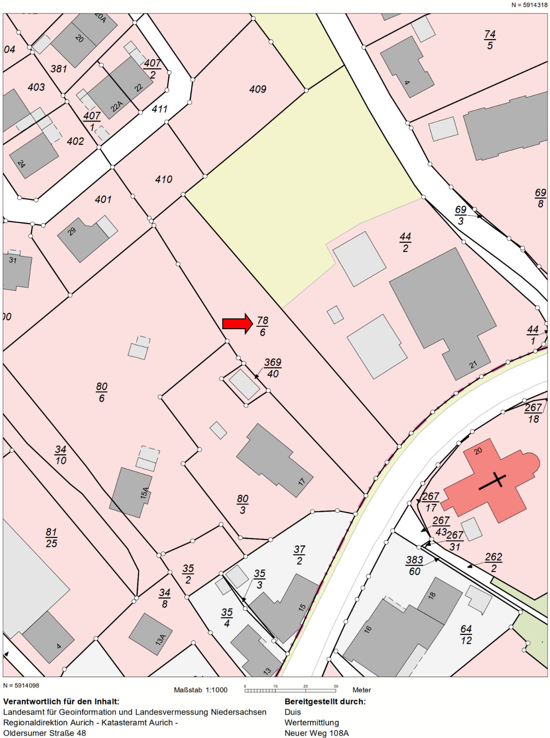 niedersachsen 0009 K 0021/2024 Lindenstraße zwischen 17 und 21, 26629 Großefehn, Strackholt 7