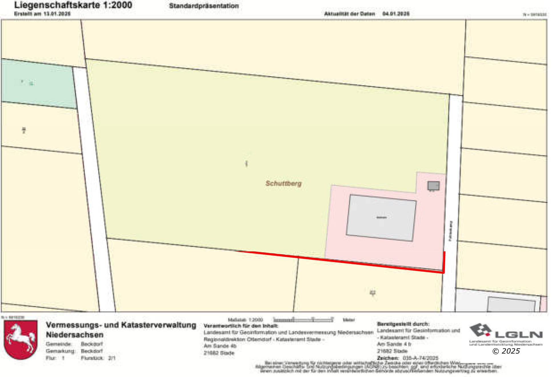 niedersachsen 0010 K 0015/2024 Fohlenkamp 1, 21643 Beckdorf 33