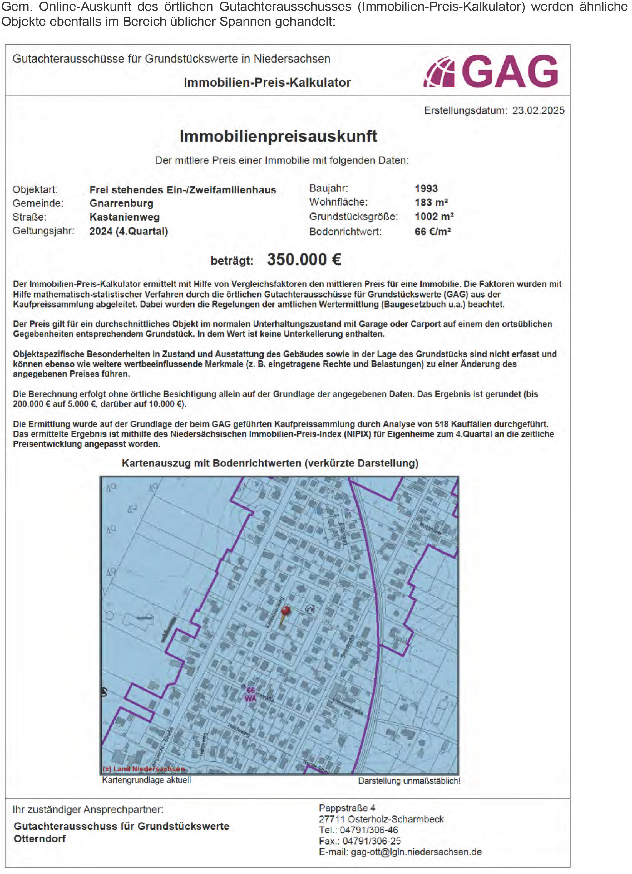 niedersachsen 0011 K 0006/2023 Kastanienweg 21, 27442 Gnarrenburg 27