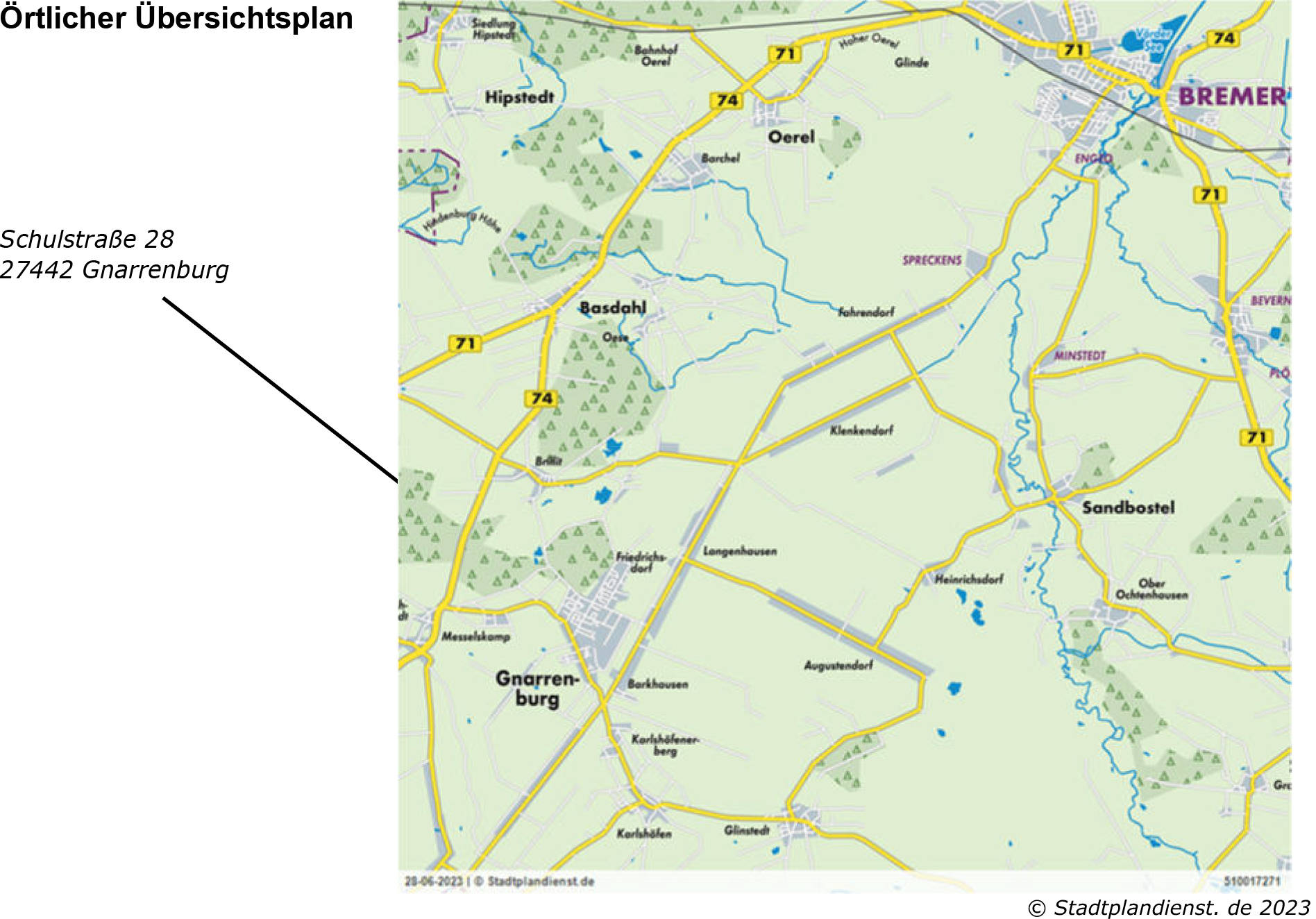 niedersachsen 0011K0007-2022 Schulstraße 28, 27442 Gnarrenburg