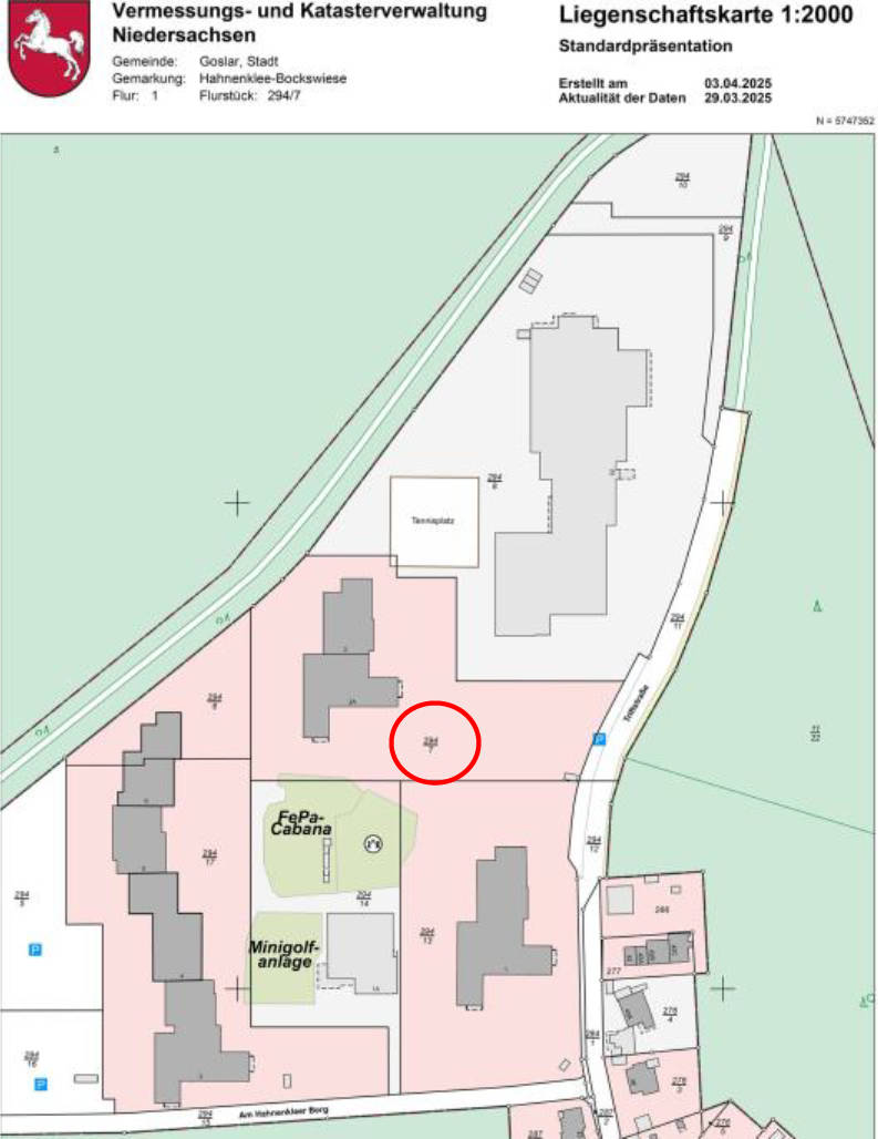 niedersachsen 0011 K 0030/2024 Am Hahnenkleer Berg 2, 38644 Goslar, Hahnenklee-Bockswiese 6