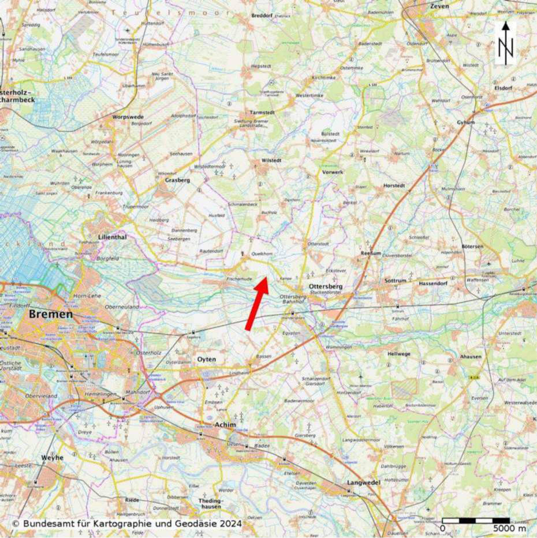 niedersachsen 0012K0015-2023 An der Walle, Kambruch, 28870 Ottersberg, Quelkhorn