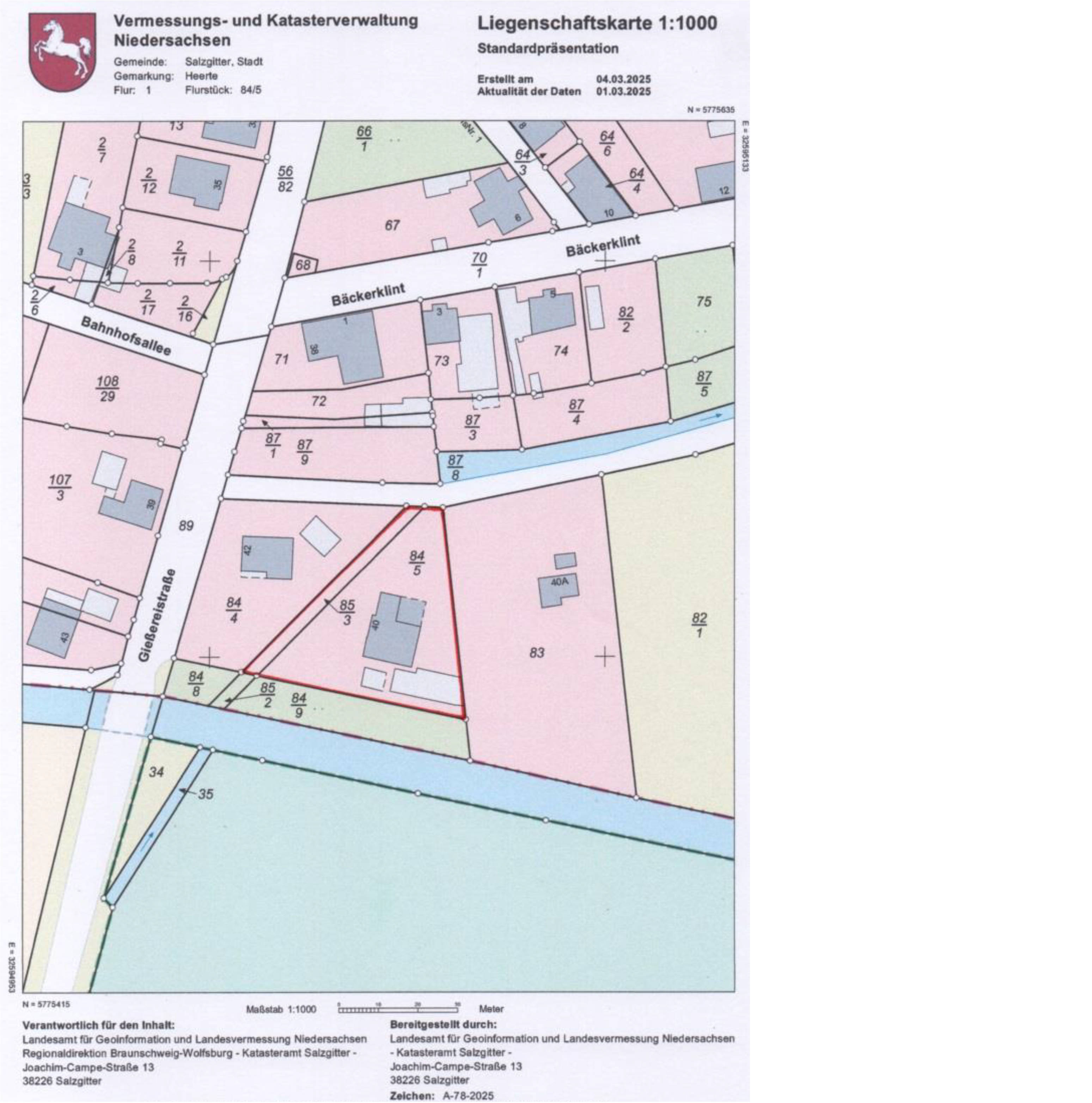 niedersachsen 0014K0001/2025 Gießereistr. 40, 38229 Salzgitter, Heerte 7