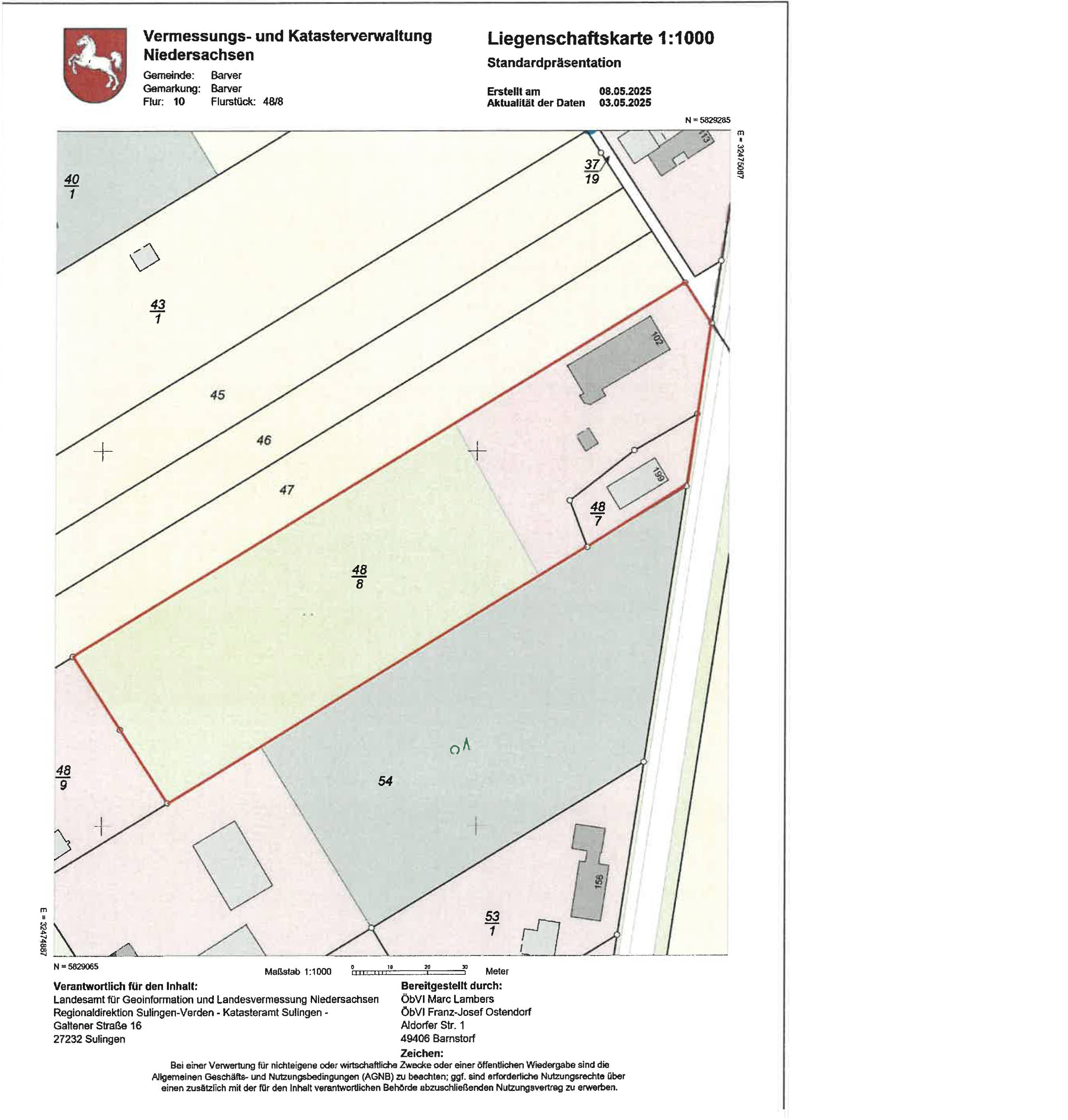 niedersachsen 0014 K 0003/2025 Neustädter Str. 102, 49453 Barver 15