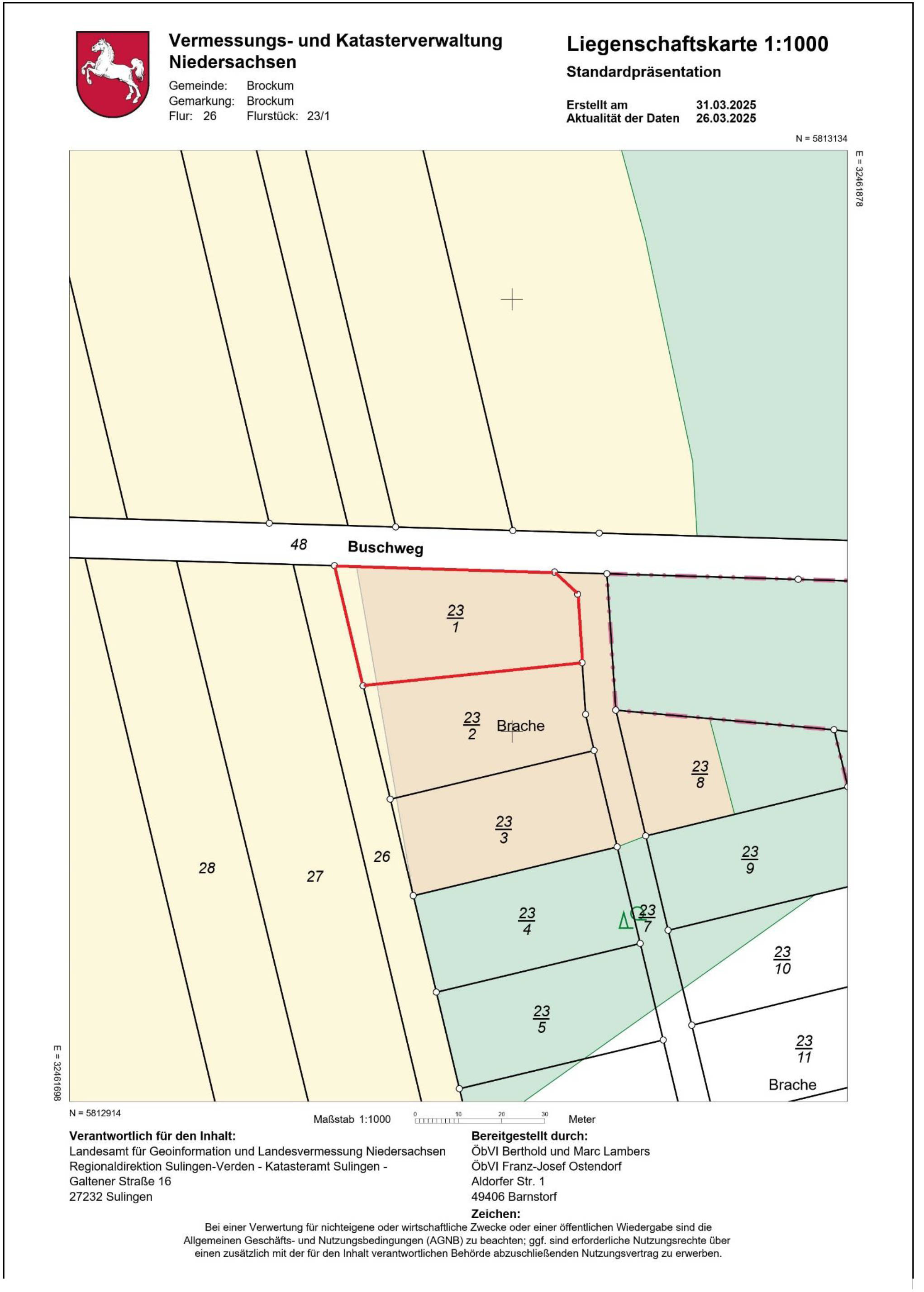 unbebautes Grundstück in Im neuen Lande, 49448 Brockum - Bild 4