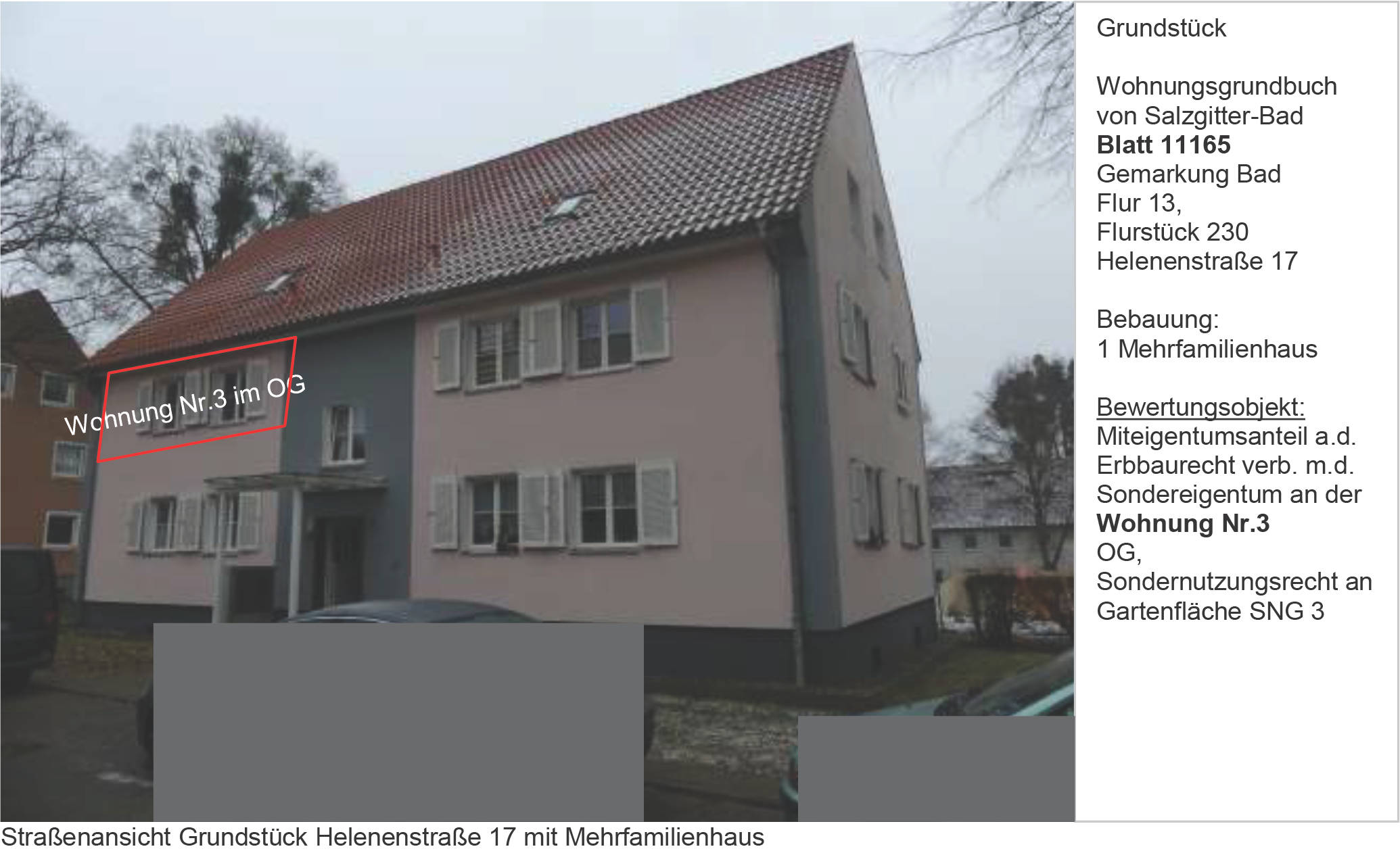 Sonstiges, Anteil an dem Erbbaurecht für 3-Zimmer-Wohnung 0014 K 0022-2025 Helenenstraße  17, 38259 Salzgitter, Bad