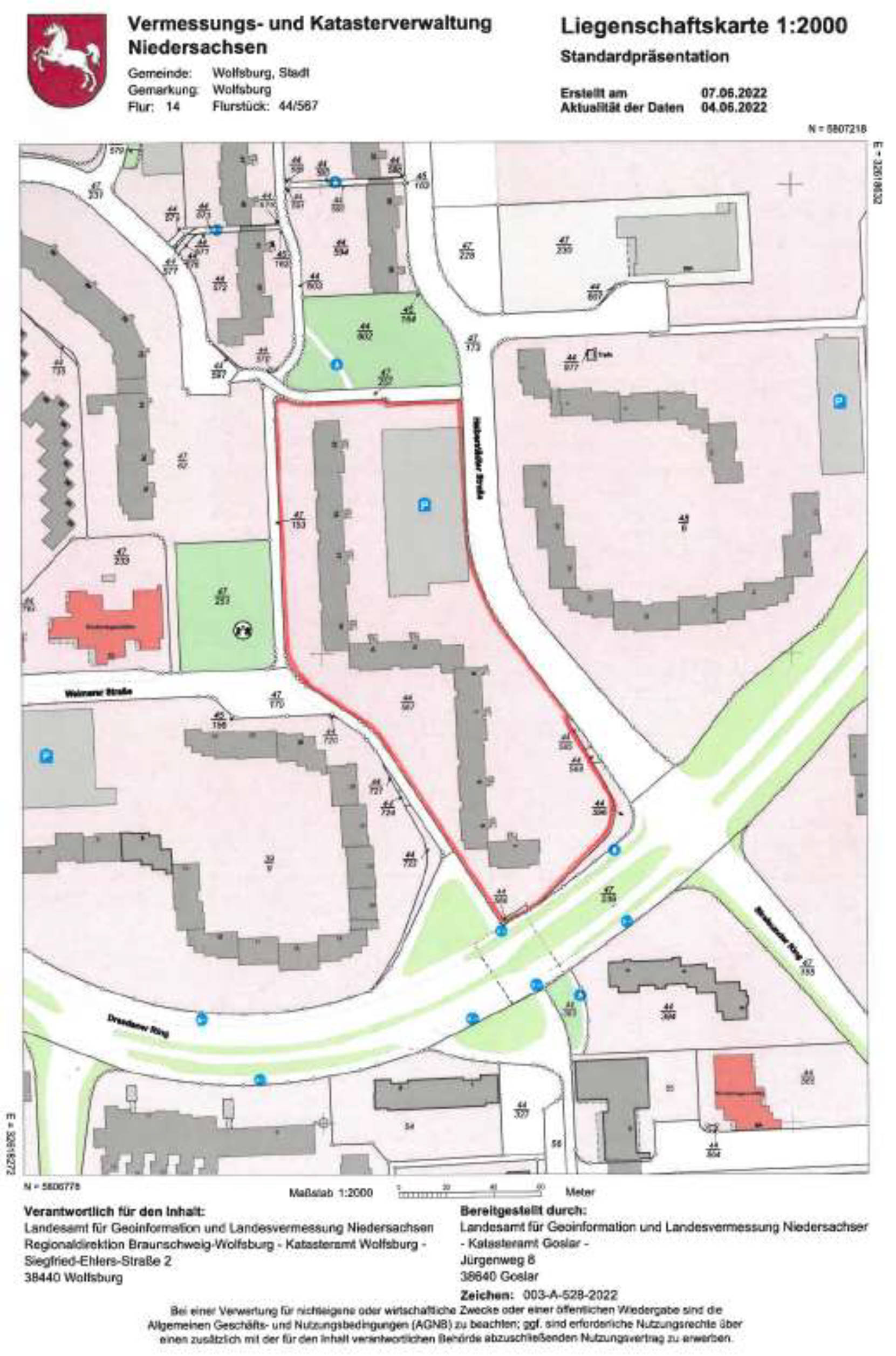 niedersachsen 0019K0003/2022 Halberstädter Straße 3, 38444 Wolfsburg 15