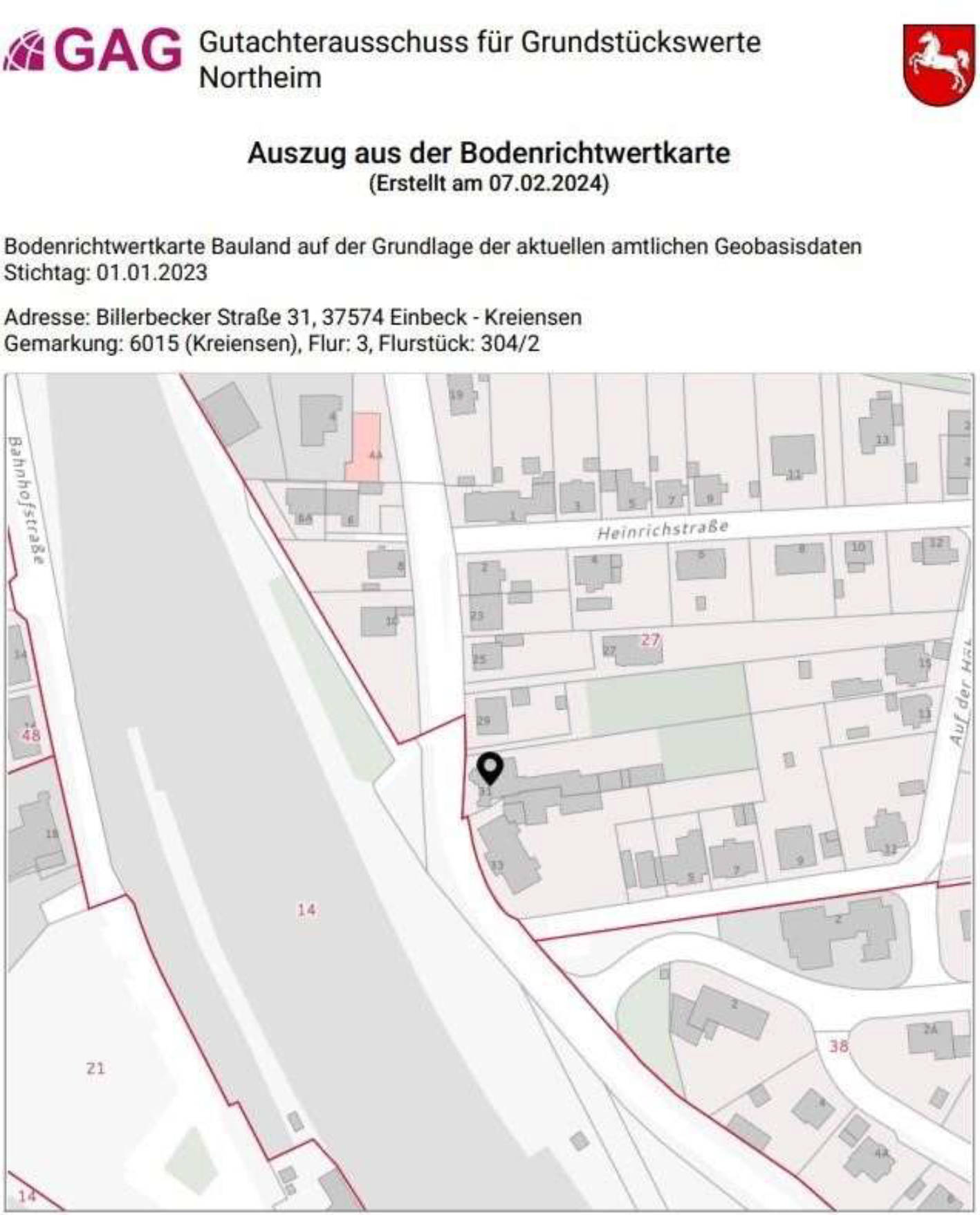 niedersachsen 0022 K 0007/2023 Billerbecker Str. 31, 37574 Einbeck, Kreiensen 16