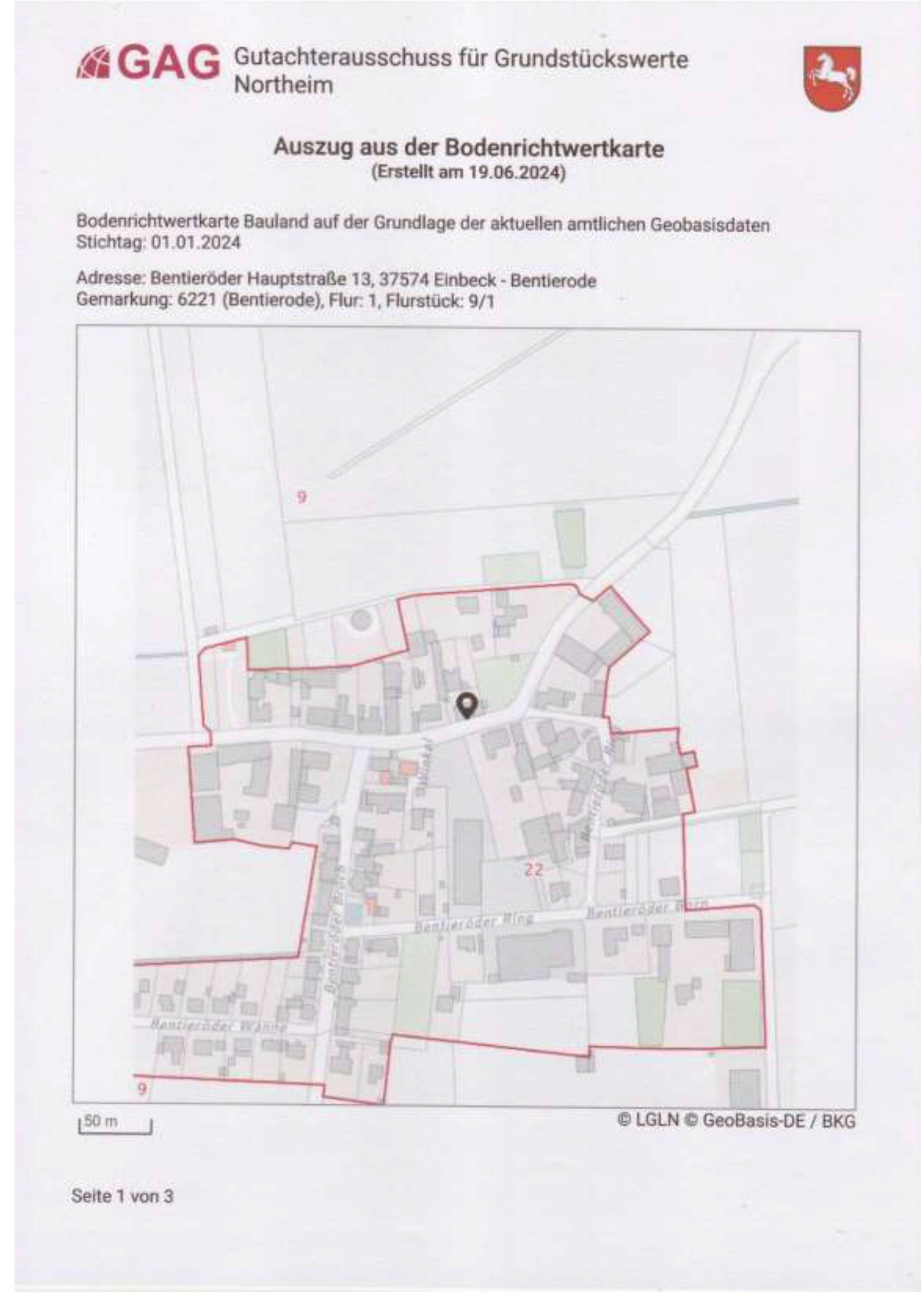 niedersachsen 0022K0009-2024 Bentieröder Hauptstr. 13, 37574 Einbeck, Bentierode-Rimmerode
