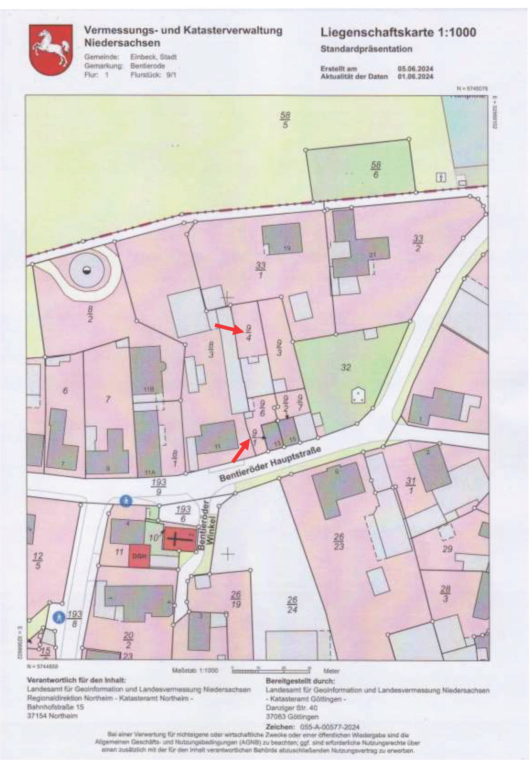 niedersachsen 0022K0009-2024 Bentieröder Hauptstr. 13, 37574 Einbeck, Bentierode-Rimmerode