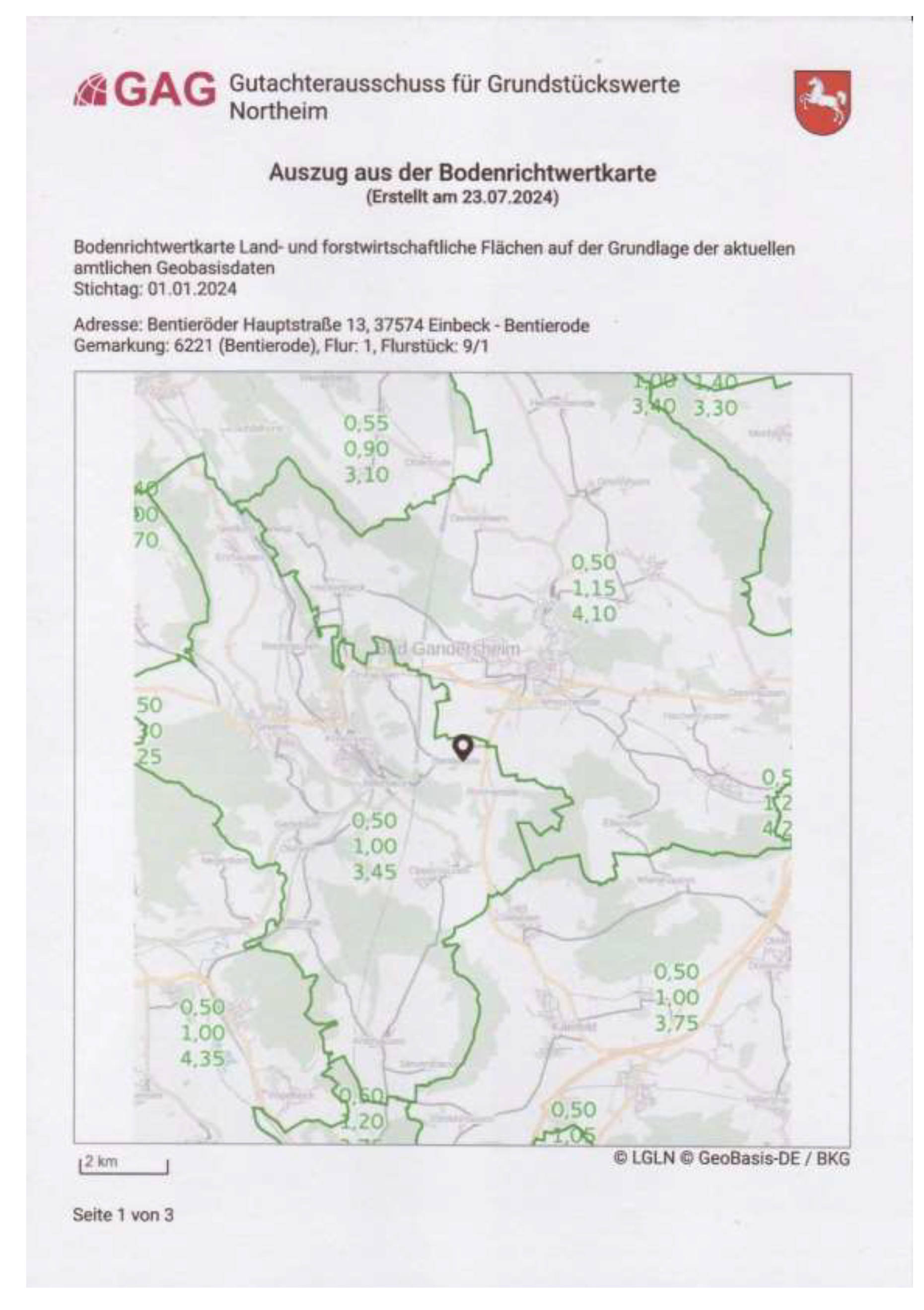 niedersachsen 0022K0009-2024 Bentieröder Hauptstr. 13, 37574 Einbeck, Bentierode-Rimmerode