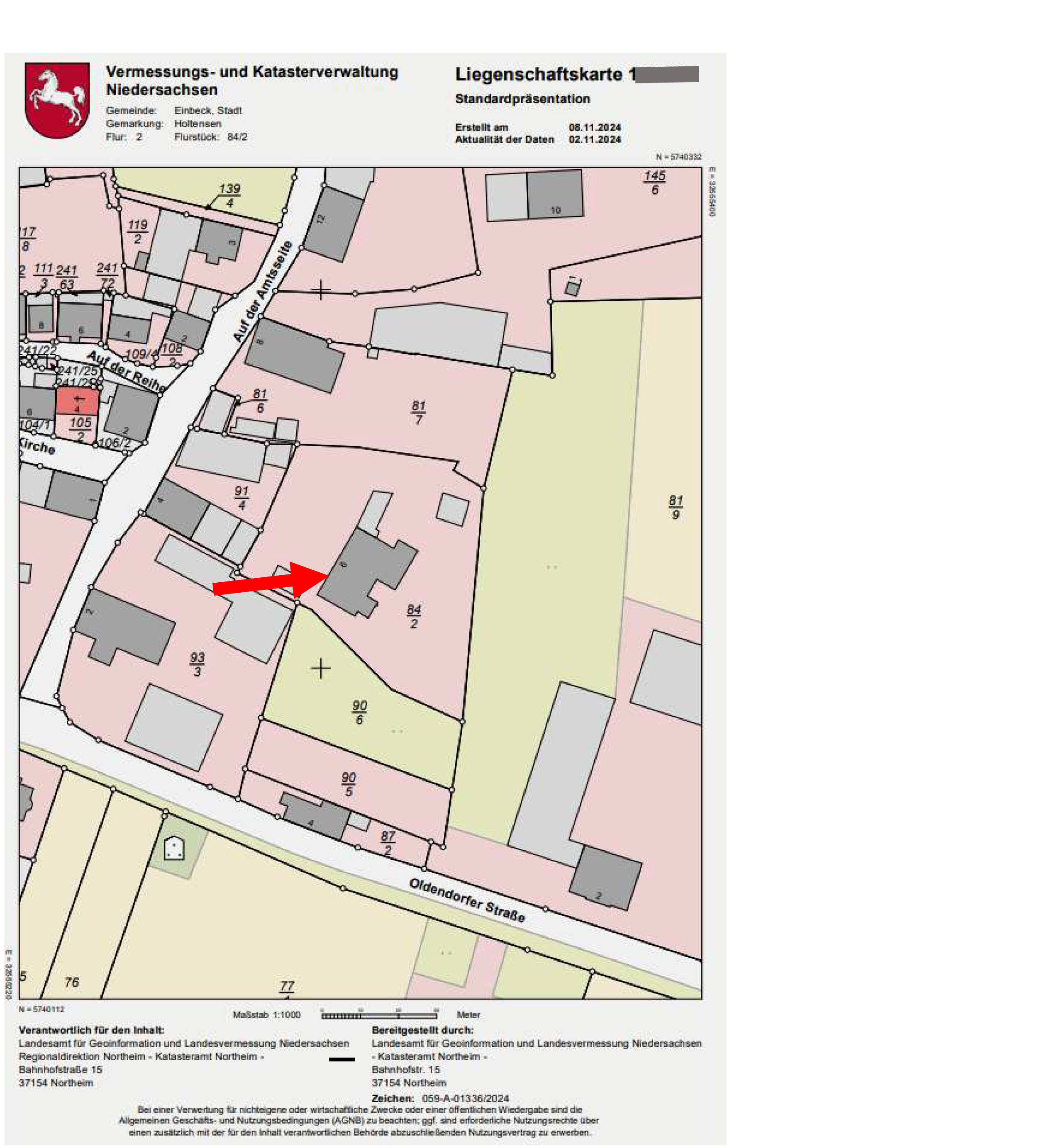 niedersachsen 0022K0016-2024 Auf der Amtsseite 6, 37574 Einbeck, Holtensen