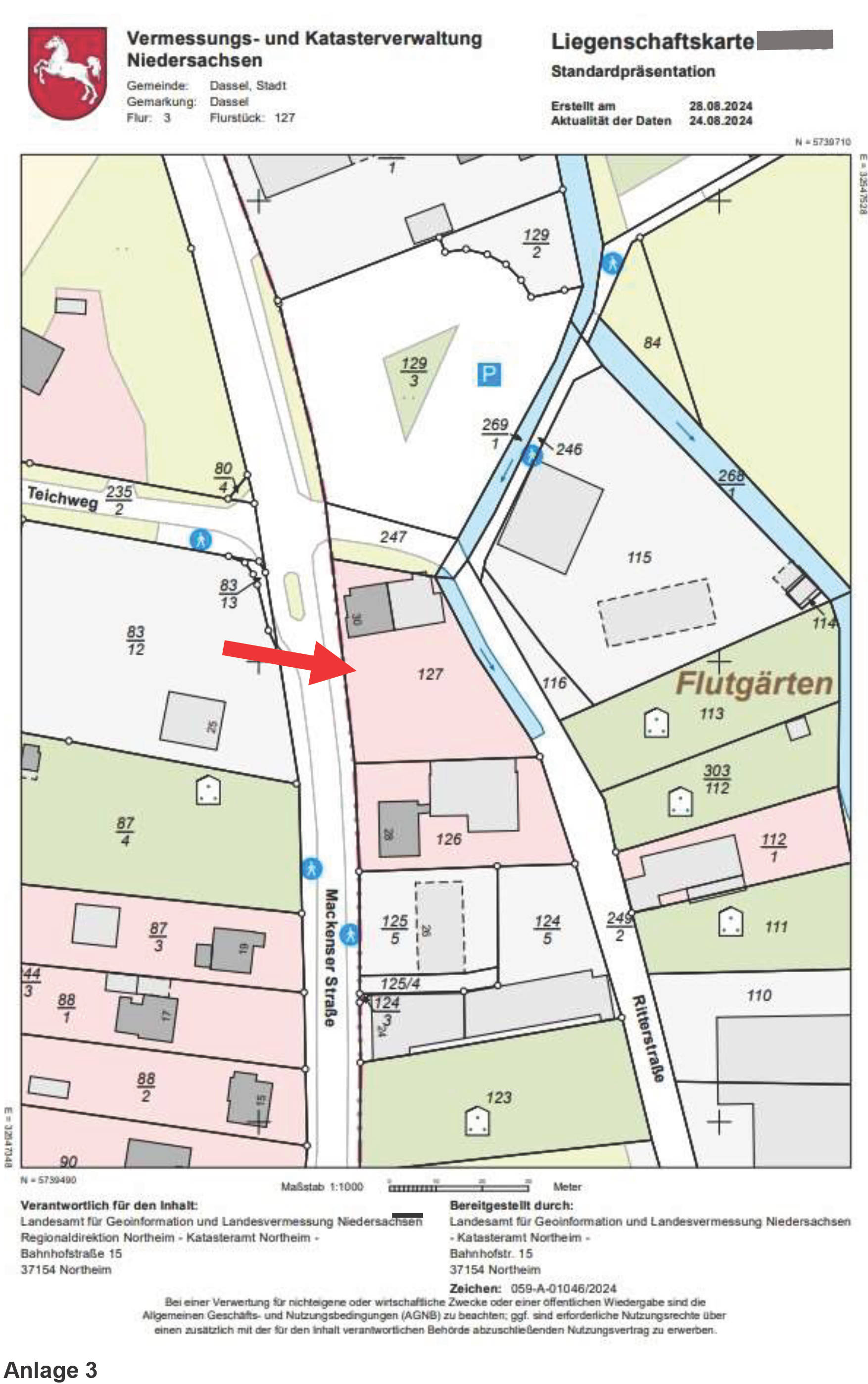 niedersachsen 0022K0018-2023 Mackenser Str. 30, 37586 Dassel
