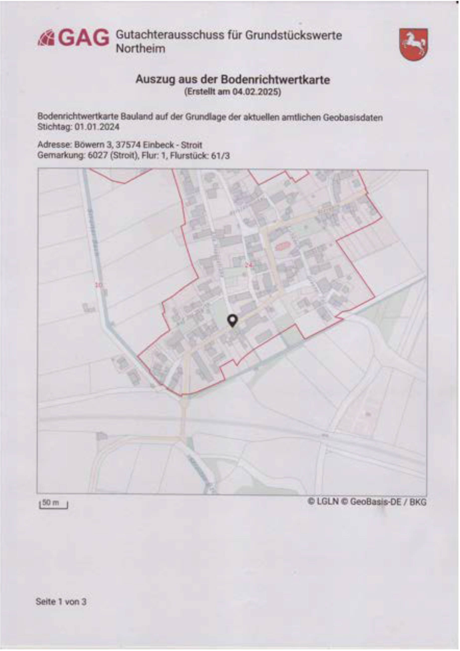 niedersachsen 0022 K 0018/2024 Böwern 3, 37574 Einbeck, Stroit 33