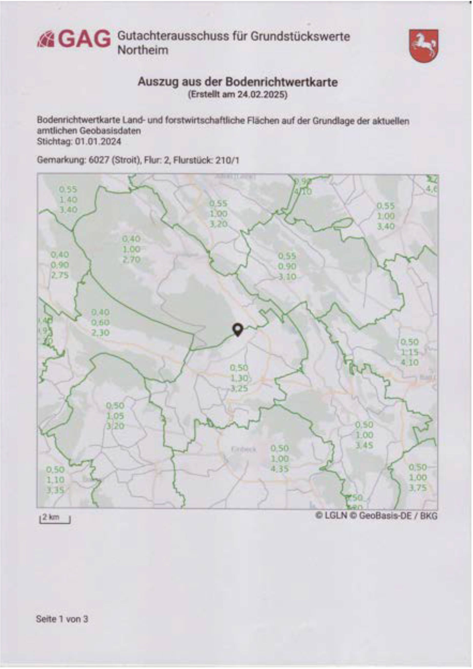 niedersachsen 0022K0018-2024 Böwern, 37574 Einbeck, Stroit 12