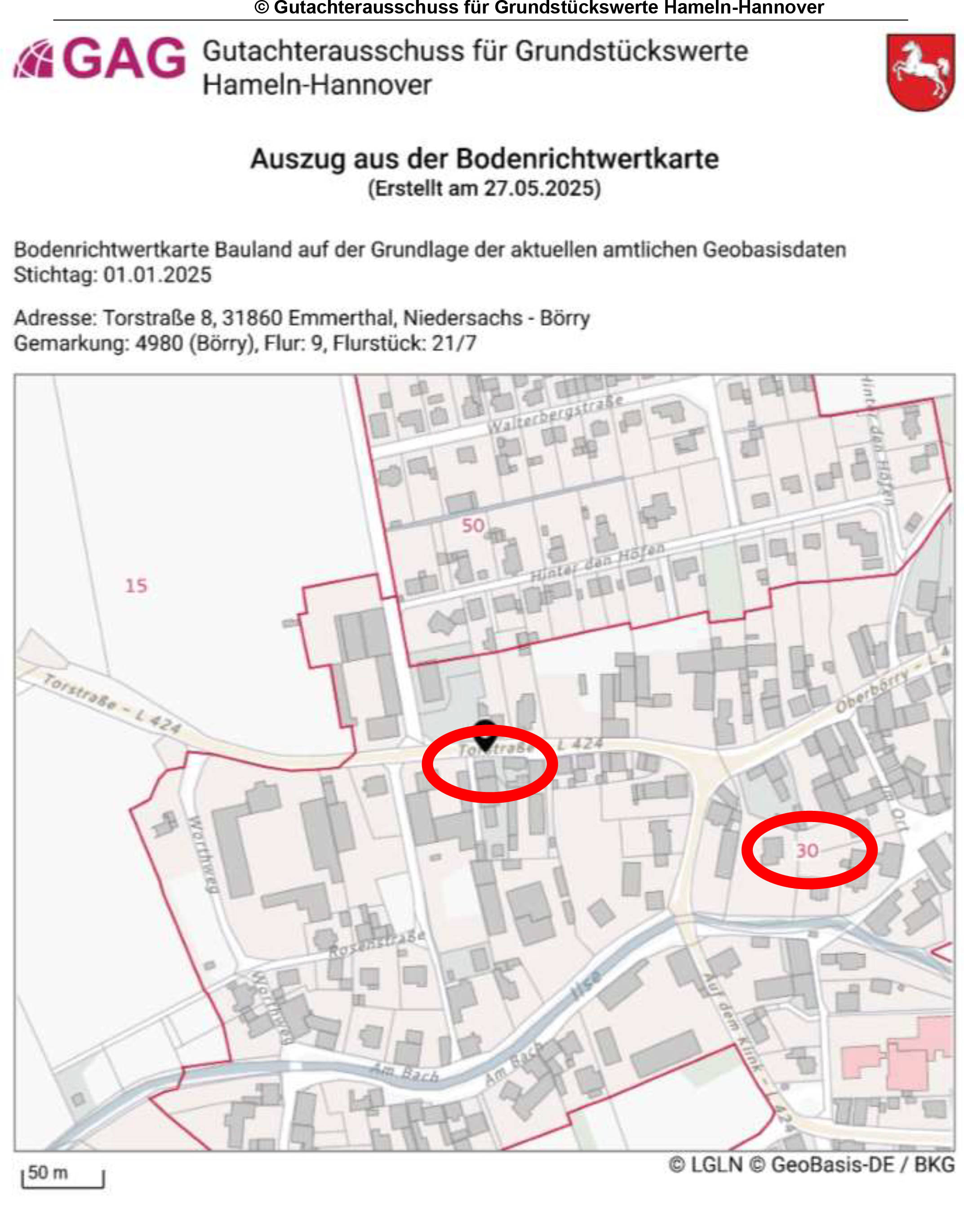 niedersachsen 0026 K 0012/2025 Torstr. 8, 31860 Emmerthal, Börry 36