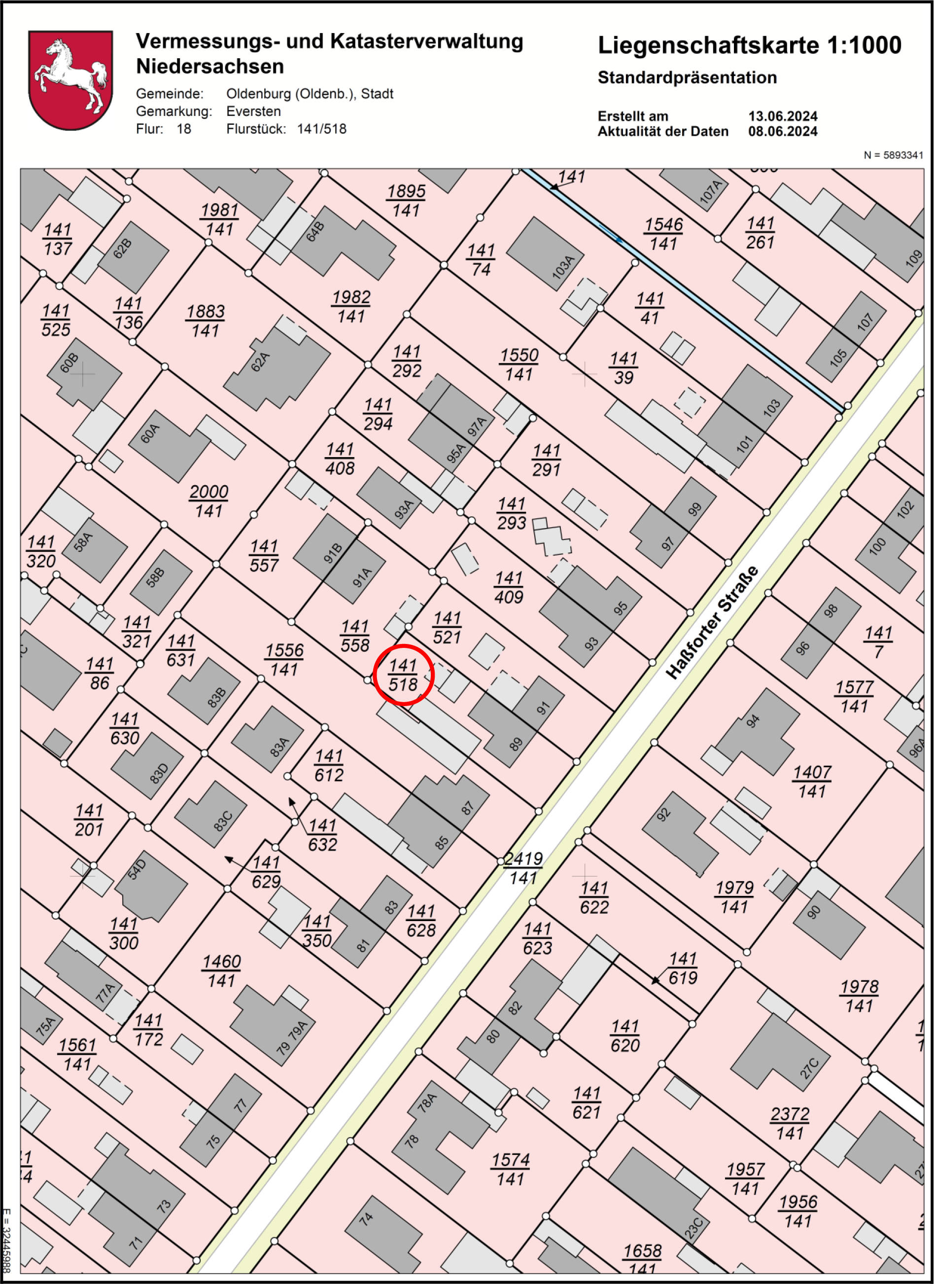 niedersachsen 0034K0010-2023 Haßforter Str. 89, 26127 Oldenburg