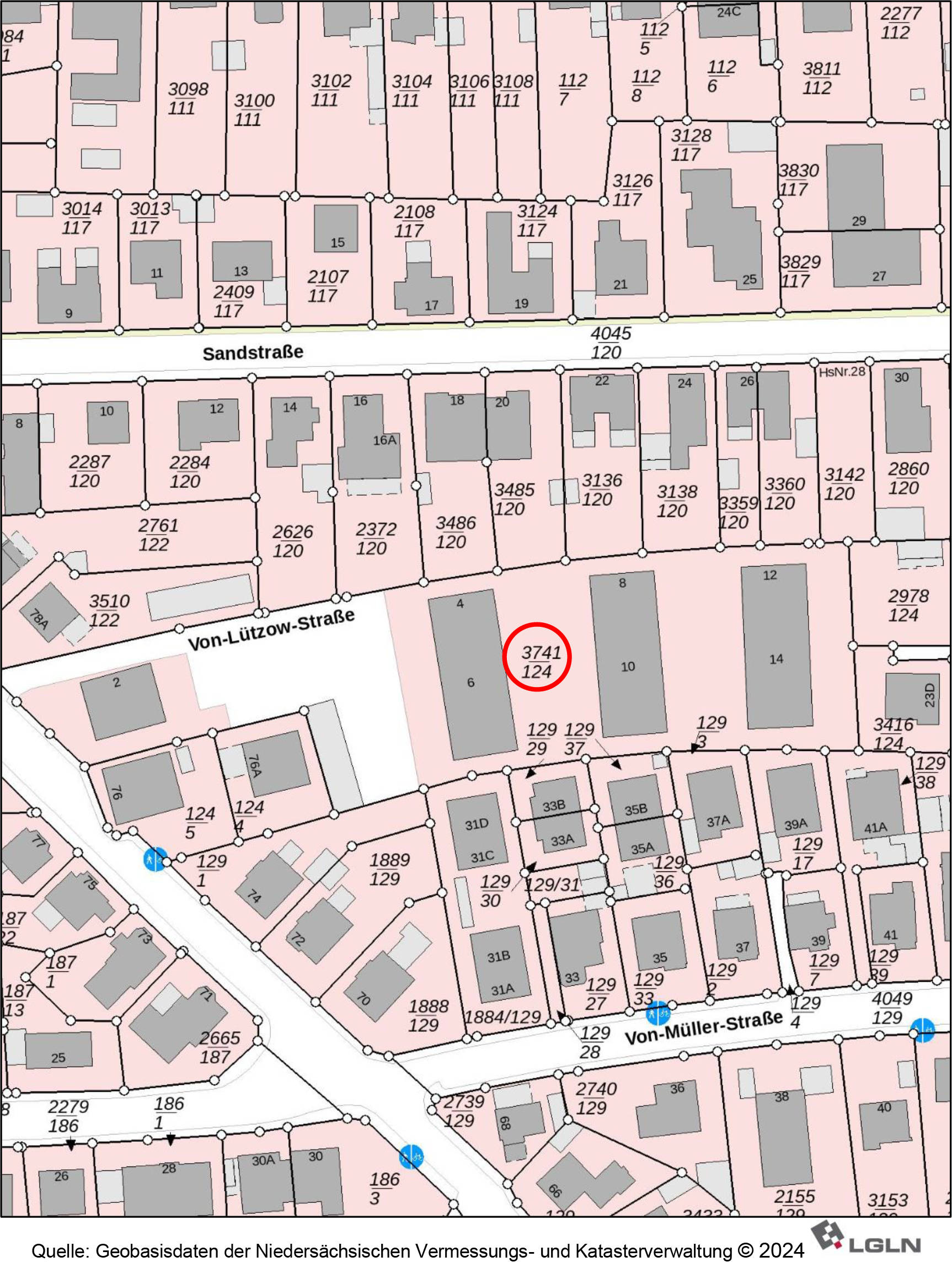 niedersachsen 0042K0009-2024 von-Lützow-Str. 8, 26123 Oldenburg, Donnerschwee