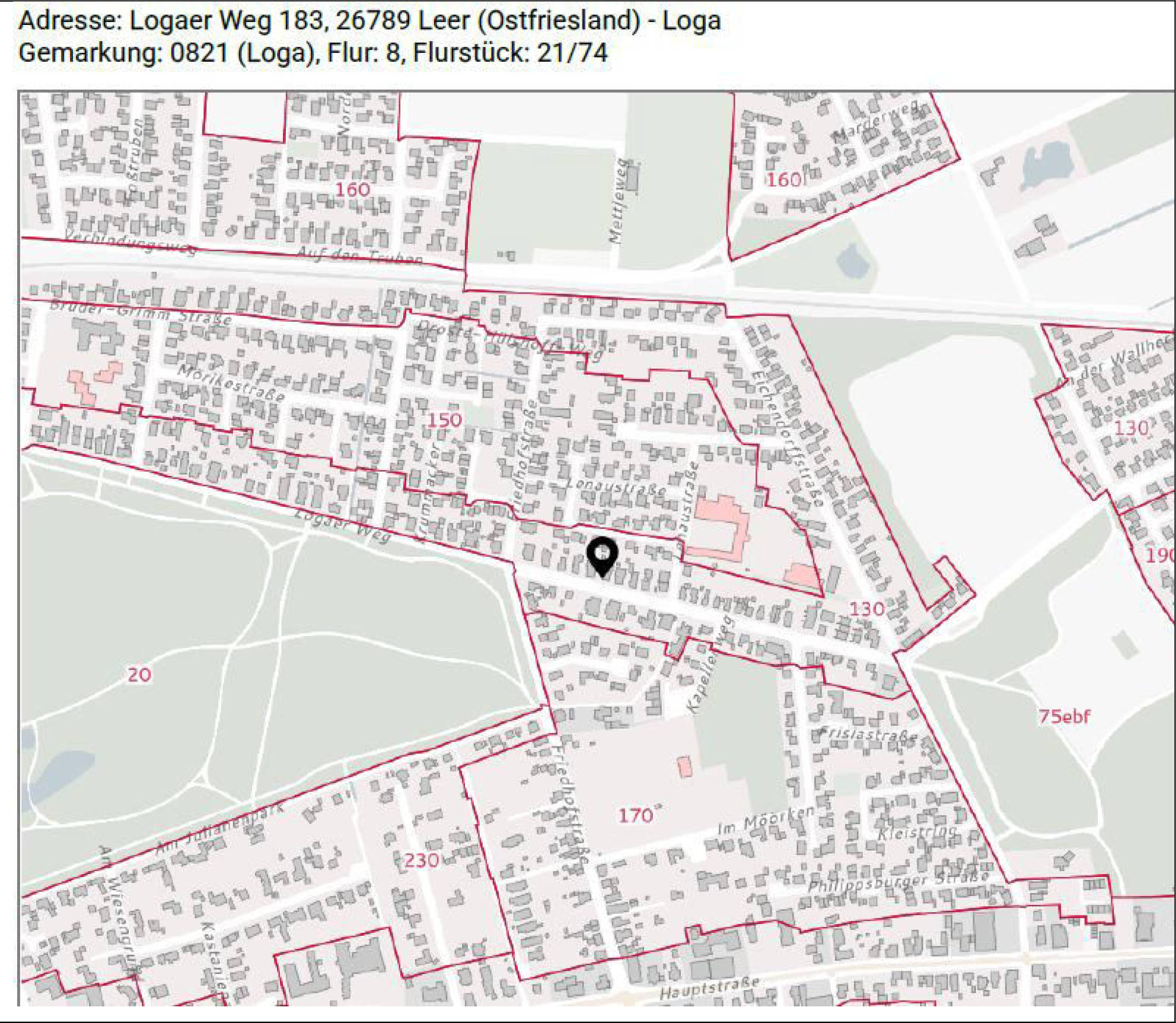 niedersachsen 0135 K 0020/2025 Logaer Weg 183, 26789 Leer, Loga 20