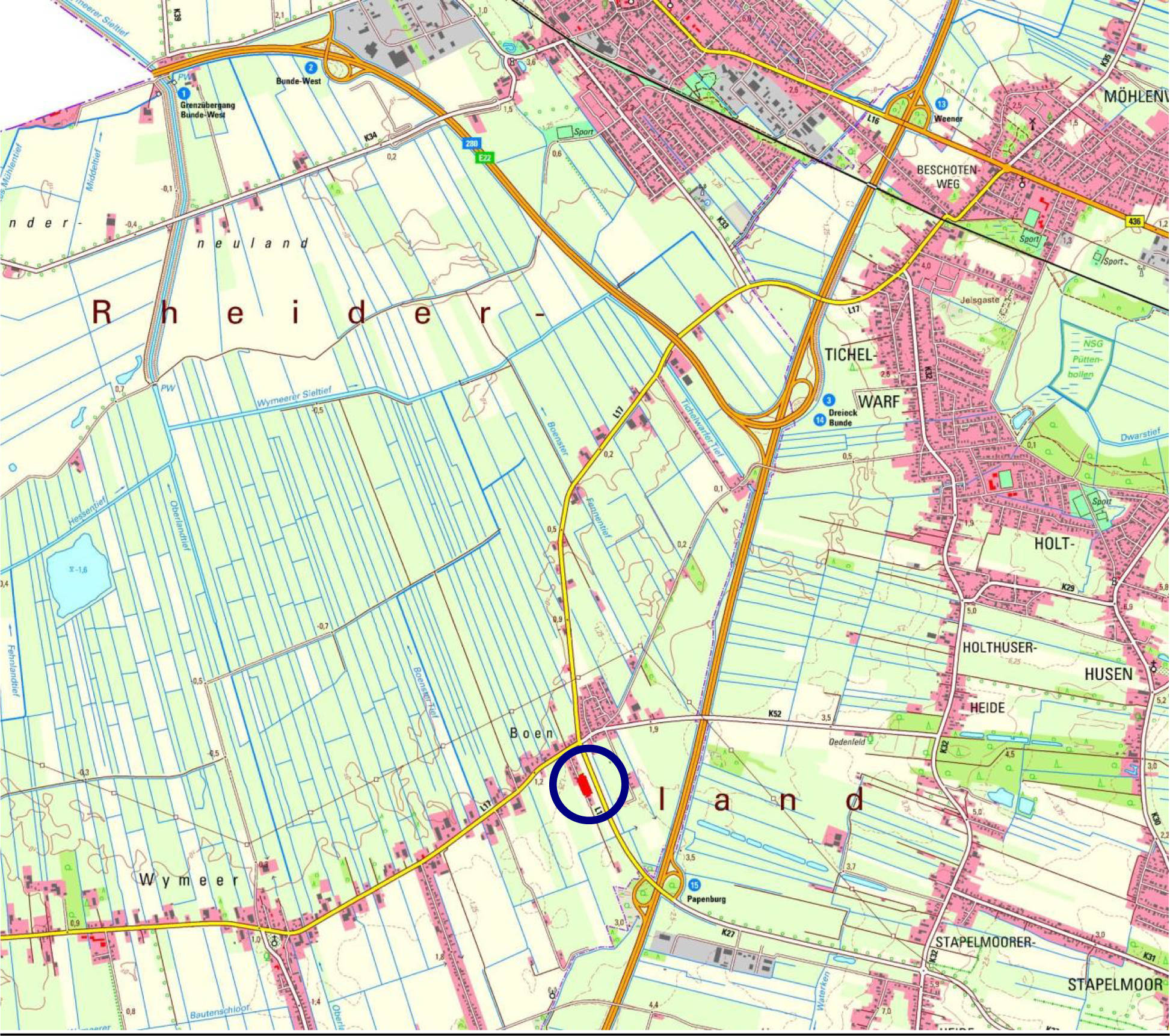 Sonstiges, unbebaute Gehölzfläche in Bauten, 26831 Bunde, Boen - Bild 2