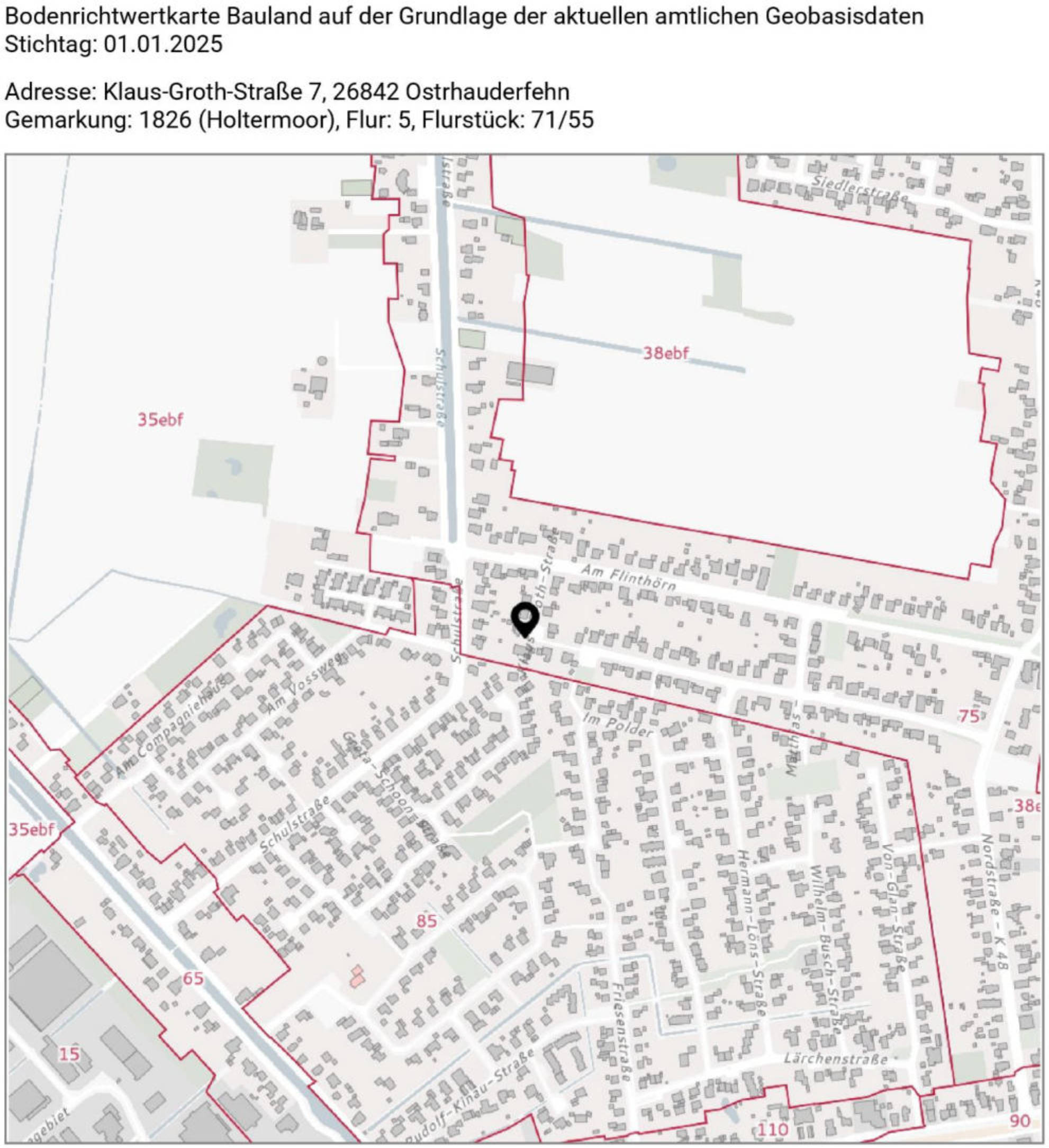 niedersachsen 0135K0049/2024 Klaus-Groth-Straße 7, 26842 Ostrhauderfehn, Holtermoor 15