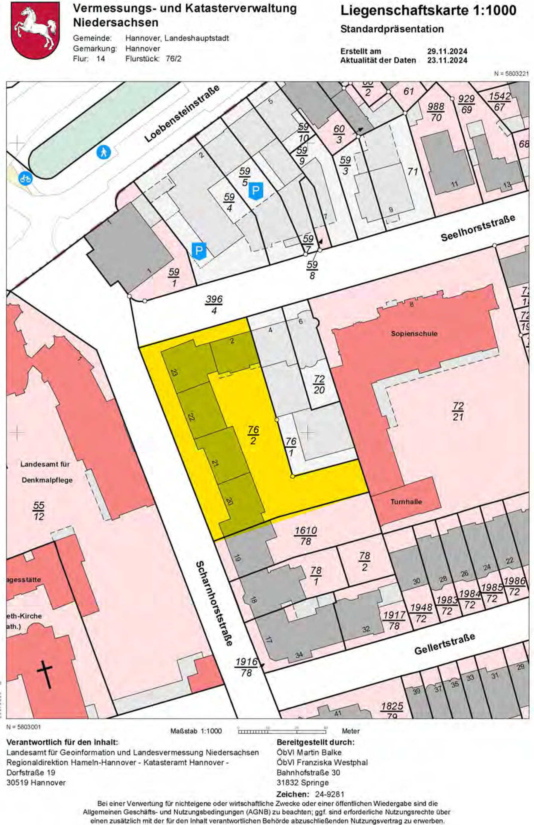 niedersachsen 0741K0098/2024 Scharnhorststraße 22, 30175 Hannover 6
