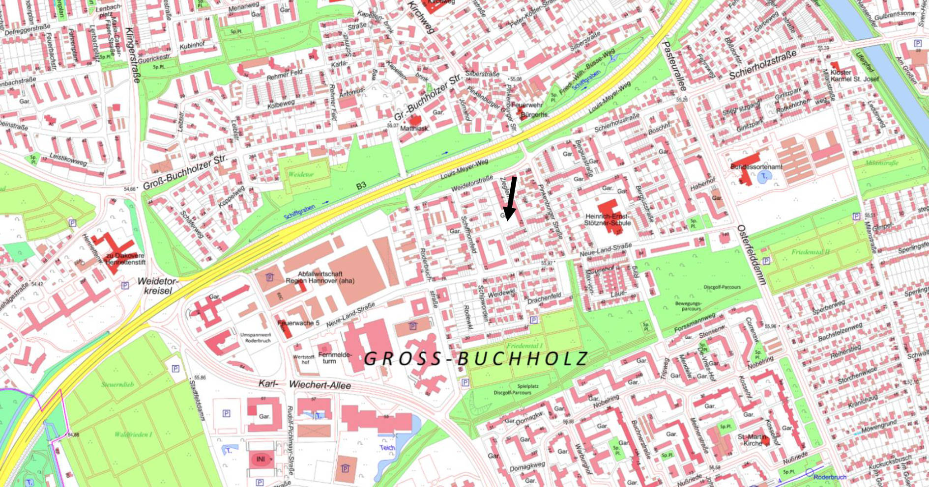 Eigentumswohnung (1 bis 2 Zimmer), Kfz-Stellplatz (Tiefgarage) in Zieglerhof  4, 30655 Hannover