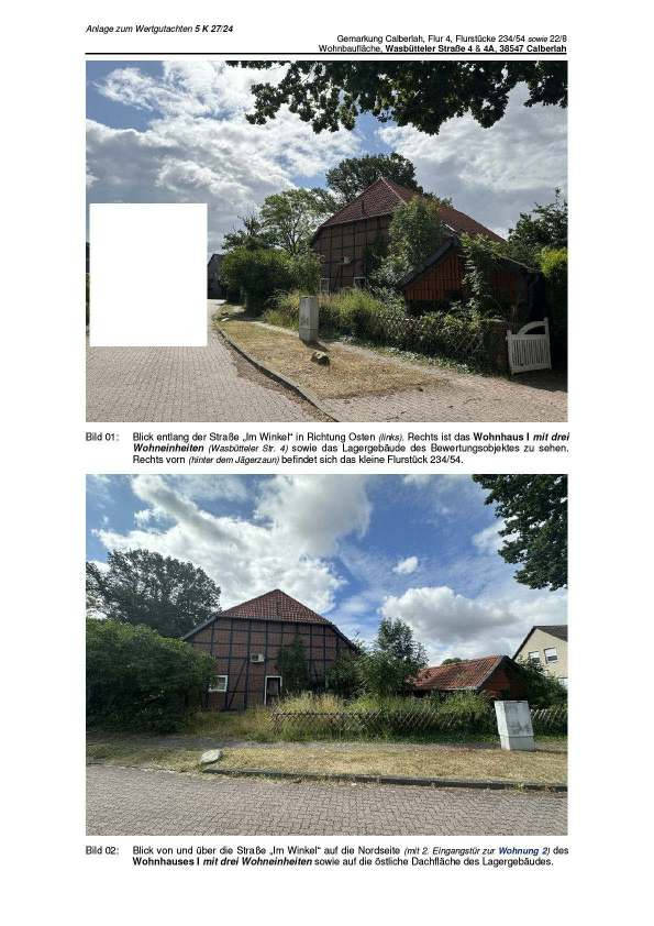 niedersachsen 5 K 27/24 Wasbütteler Straße 4 & 4A, 38547 Calberlah 1