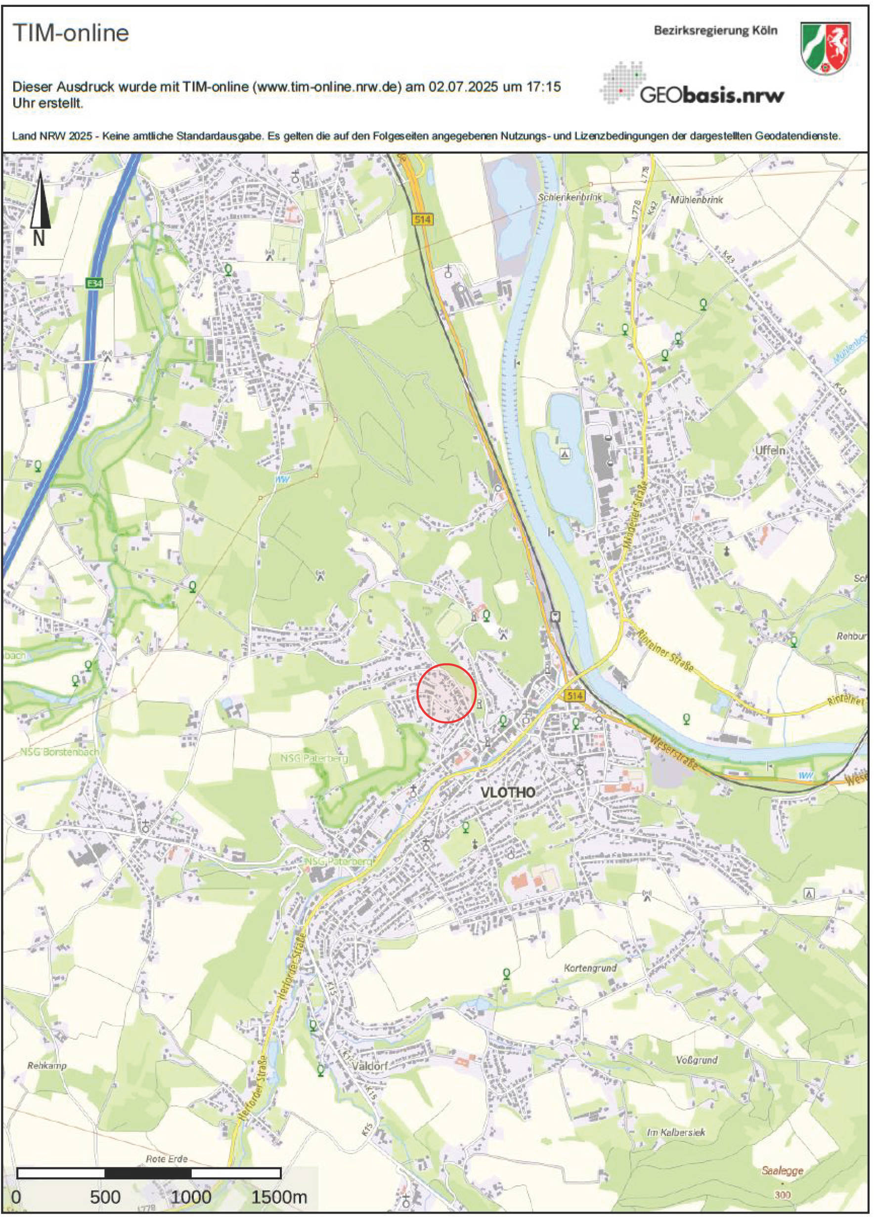 Baugrundstück in Auf der Kaiten 8d, 32602 Vlotho, Vlotho - Bild 2