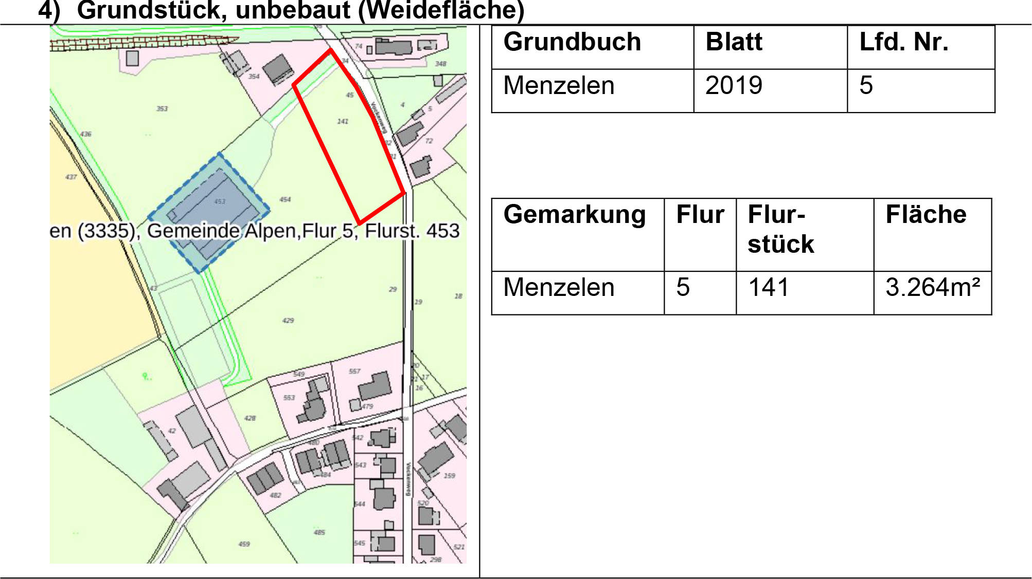 land- und forstwirtschaftlich genutztes Grundstück, land- und forstwirtschaftlich genutztes Grundstück, land- und forstwirtschaftlich genutztes Grundstück, land- und forstwirtschaftlich genutztes Grundstück, land- und forstwirtschaftlich genutztes Grundstück, land- und forstwirtschaftlich genutztes Grundstück, land- und forstwirtschaftlich genutztes Grundstück, mit Bewegungshalle und Stalltrakt in Mooßweg, Vockenweg, 46519 Alpen, Menzelen - Bild 2