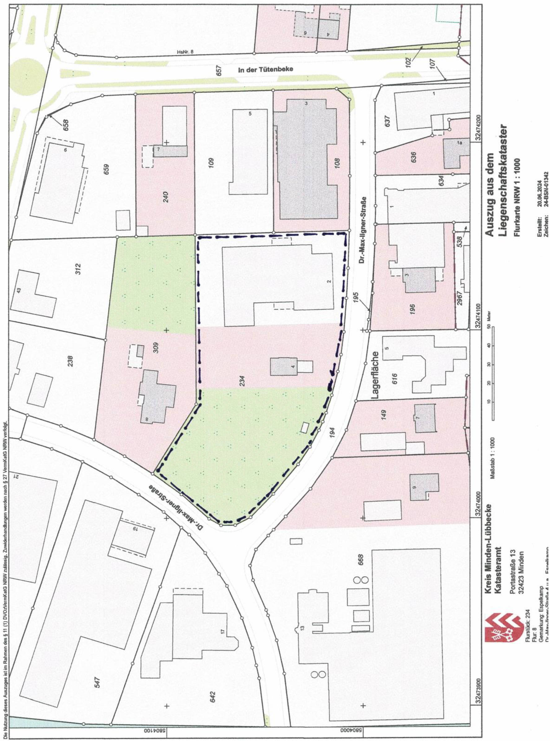 Gewerbegrundstück als Erbbaugrundstück und Gewerbegrundstück mit Hallen und Büroteil sowie einem Betriebsinhaberwohnhaus. in Dr.-Max-Ilgner-Straße 2 ,4 und 8, 32339 Espelkamp - Bild 5