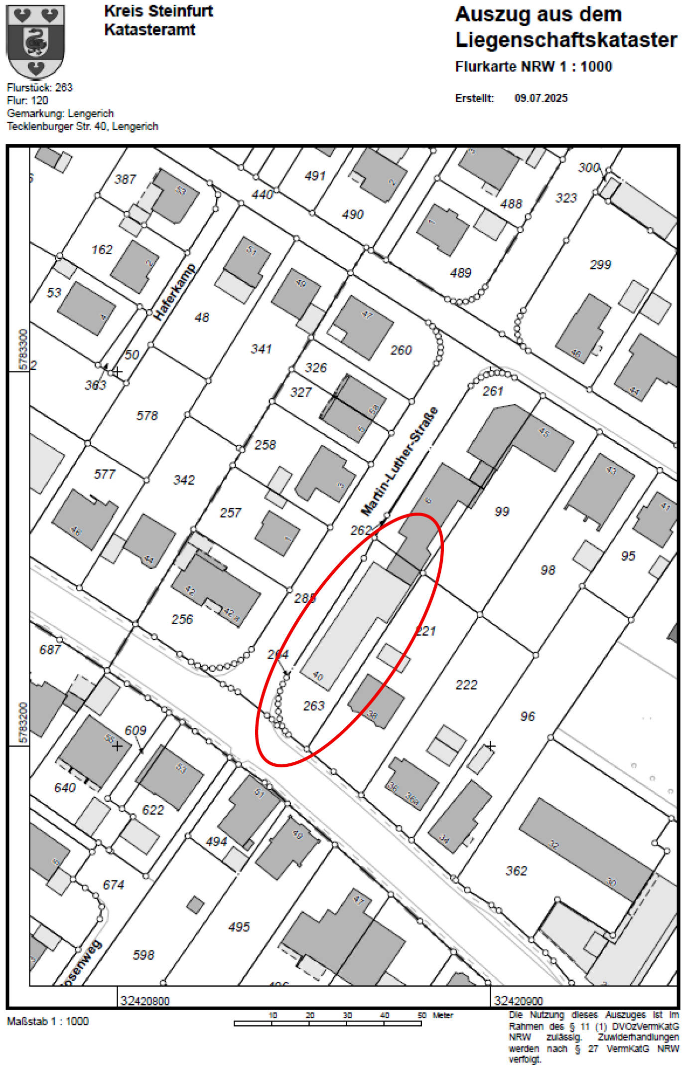 nordrheinwestpfalen 0006 K 0001/2025 Tecklenburger Straße 40, 49525 Lengerich 11