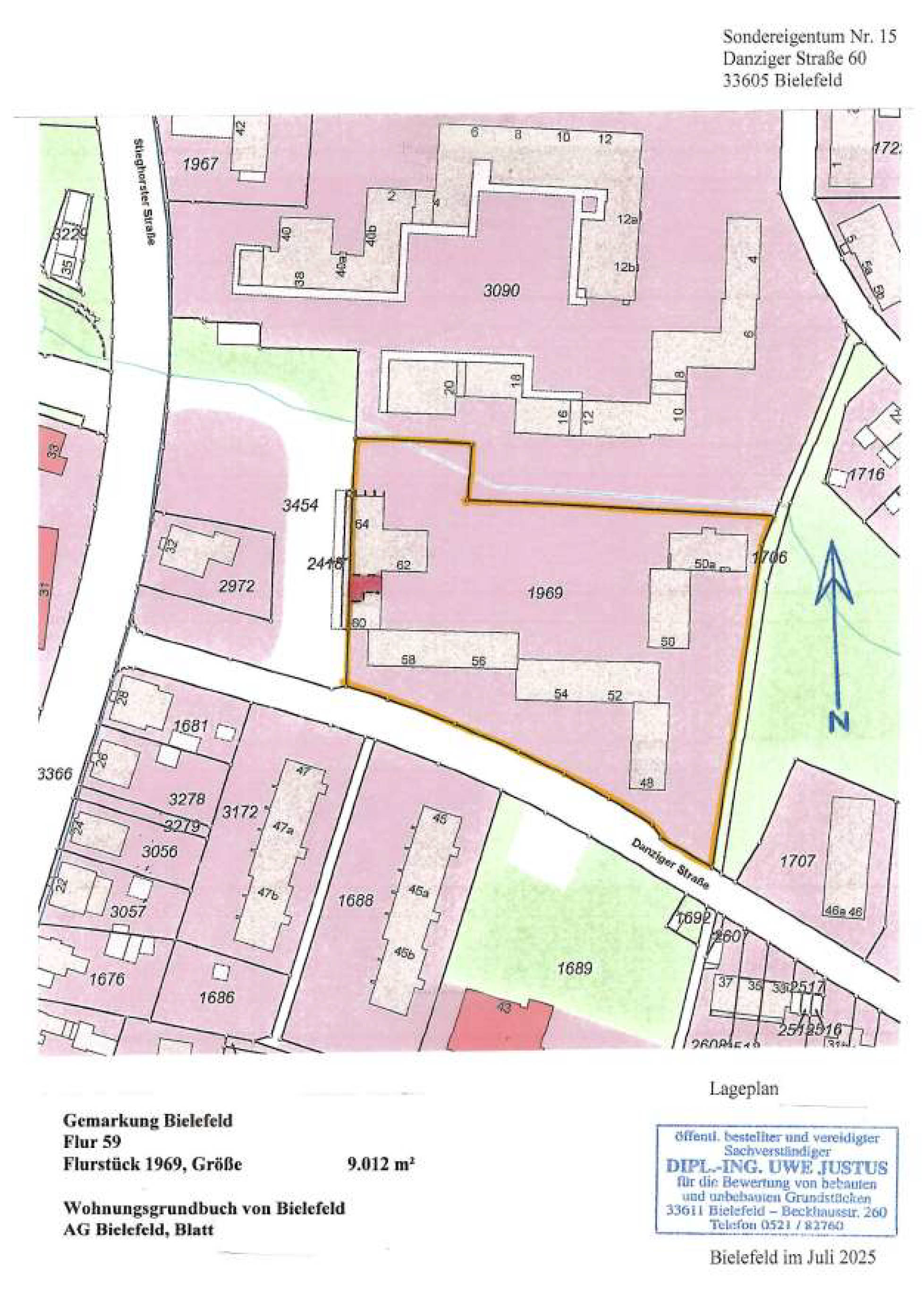 nordrheinwestpfalen 0006 a K 0075/2024 Danziger Straße 48, 50 ,50 A, 52, 54, 56, 58, 60, 62, 64, 33605 Bielefeld, Stieghorst 15