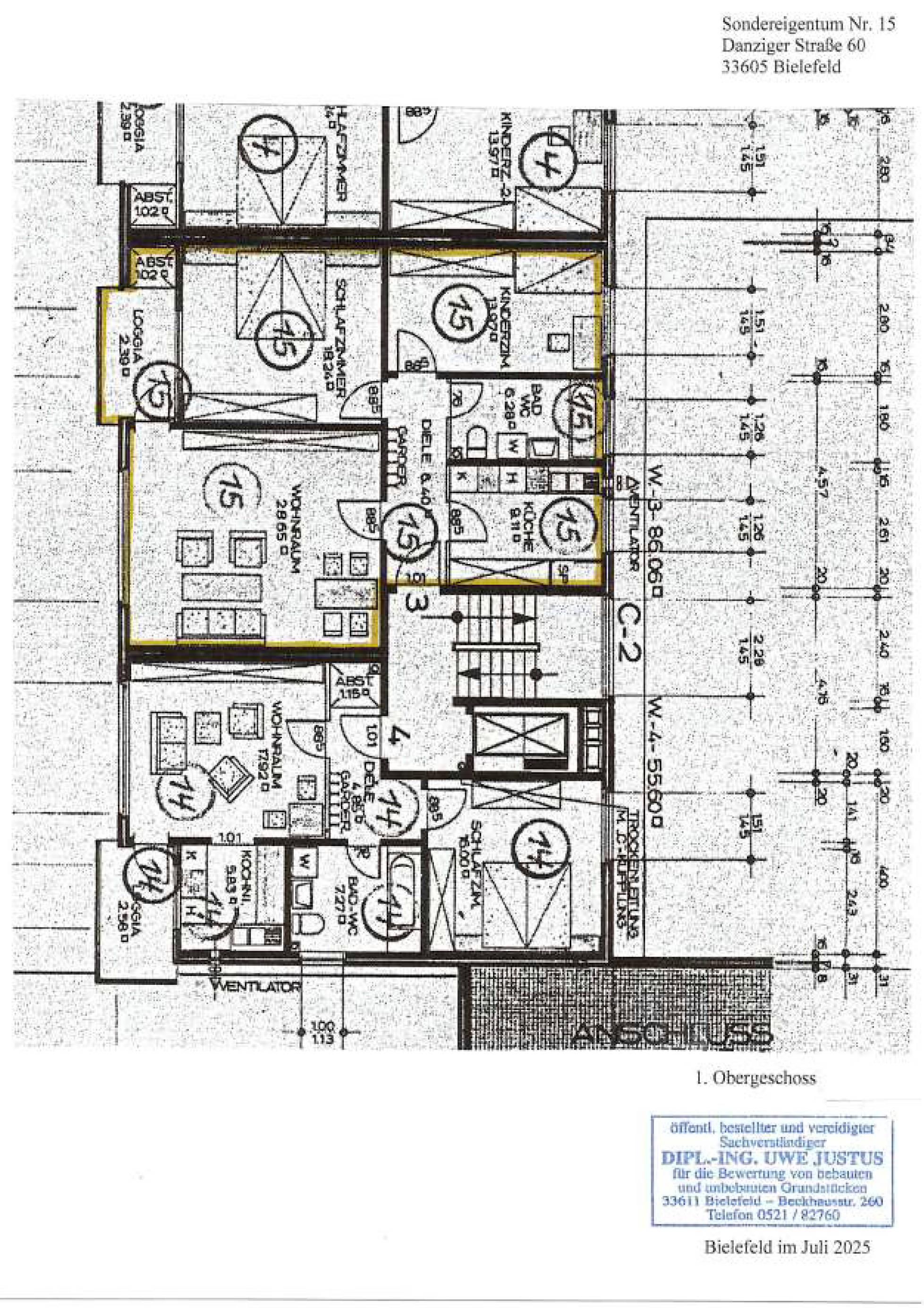 nordrheinwestpfalen 0006 a K 0075/2024 Danziger Straße 48, 50 ,50 A, 52, 54, 56, 58, 60, 62, 64, 33605 Bielefeld, Stieghorst 13