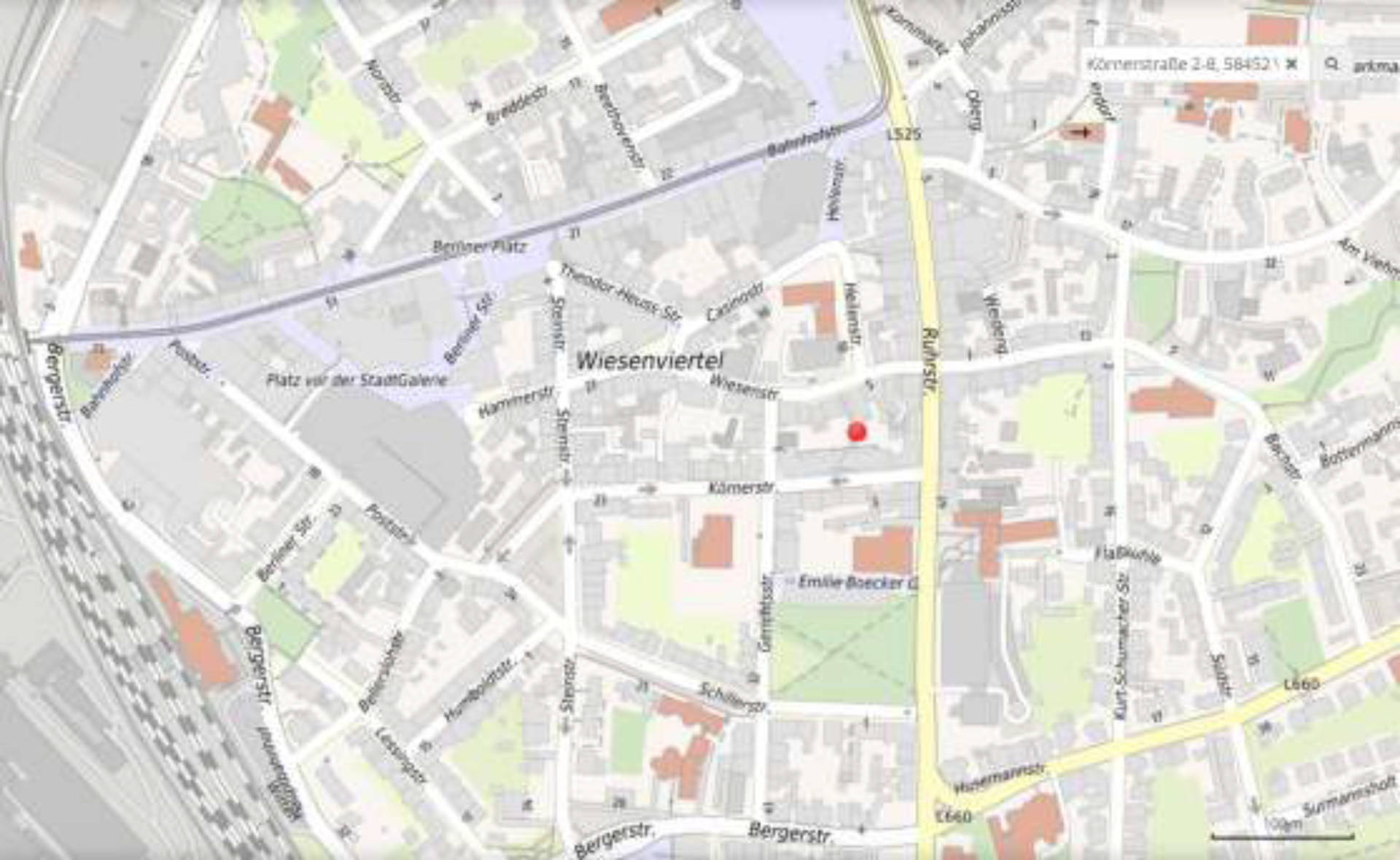 nordrheinwestpfalen 0007K0012-2023 Körnerstraße/Gerichtsstraße, 58452 Witten, Mitte